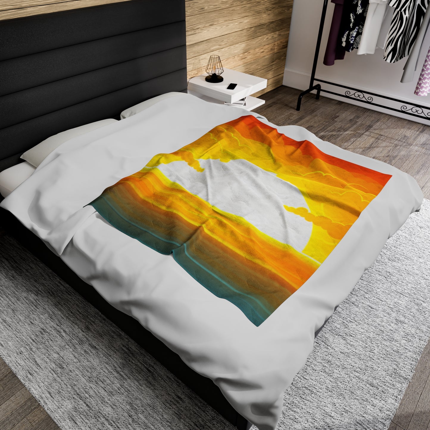 Rise & Shine Sunrise Velveteen Plush Blanket