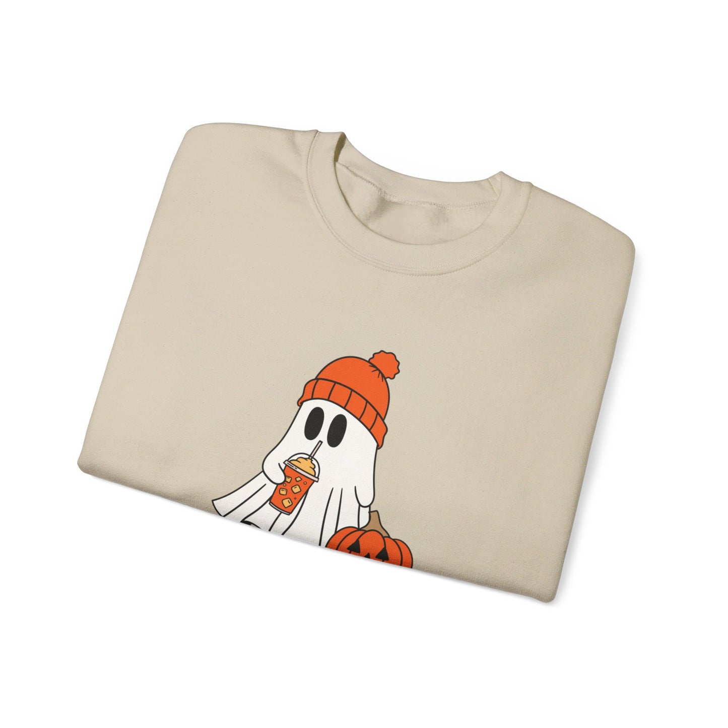 Pumpkin Spice Ghost Unisex Heavy Blend™ Crewneck Sweatshirt