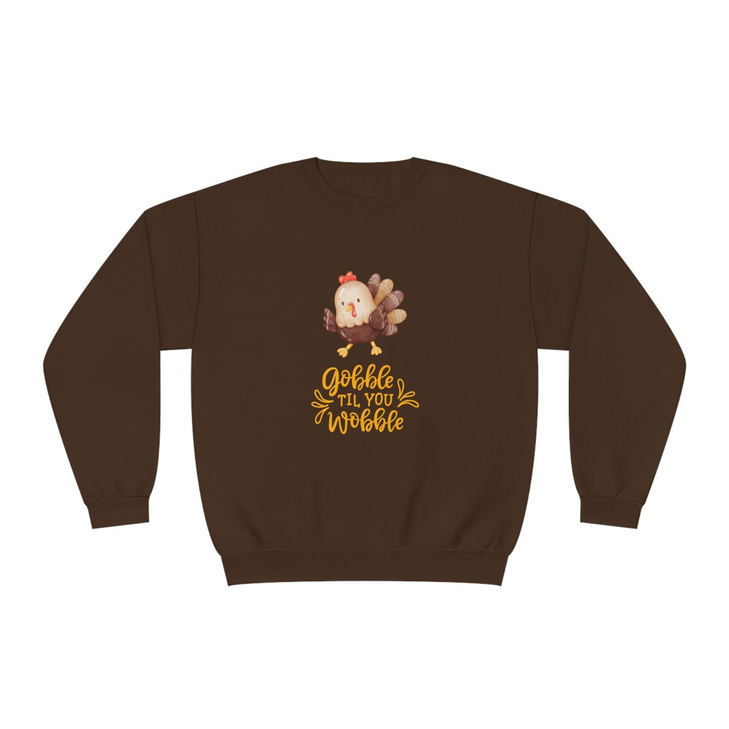 Watercolor Gobble Unisex NuBlend® Crewneck Sweatshirt