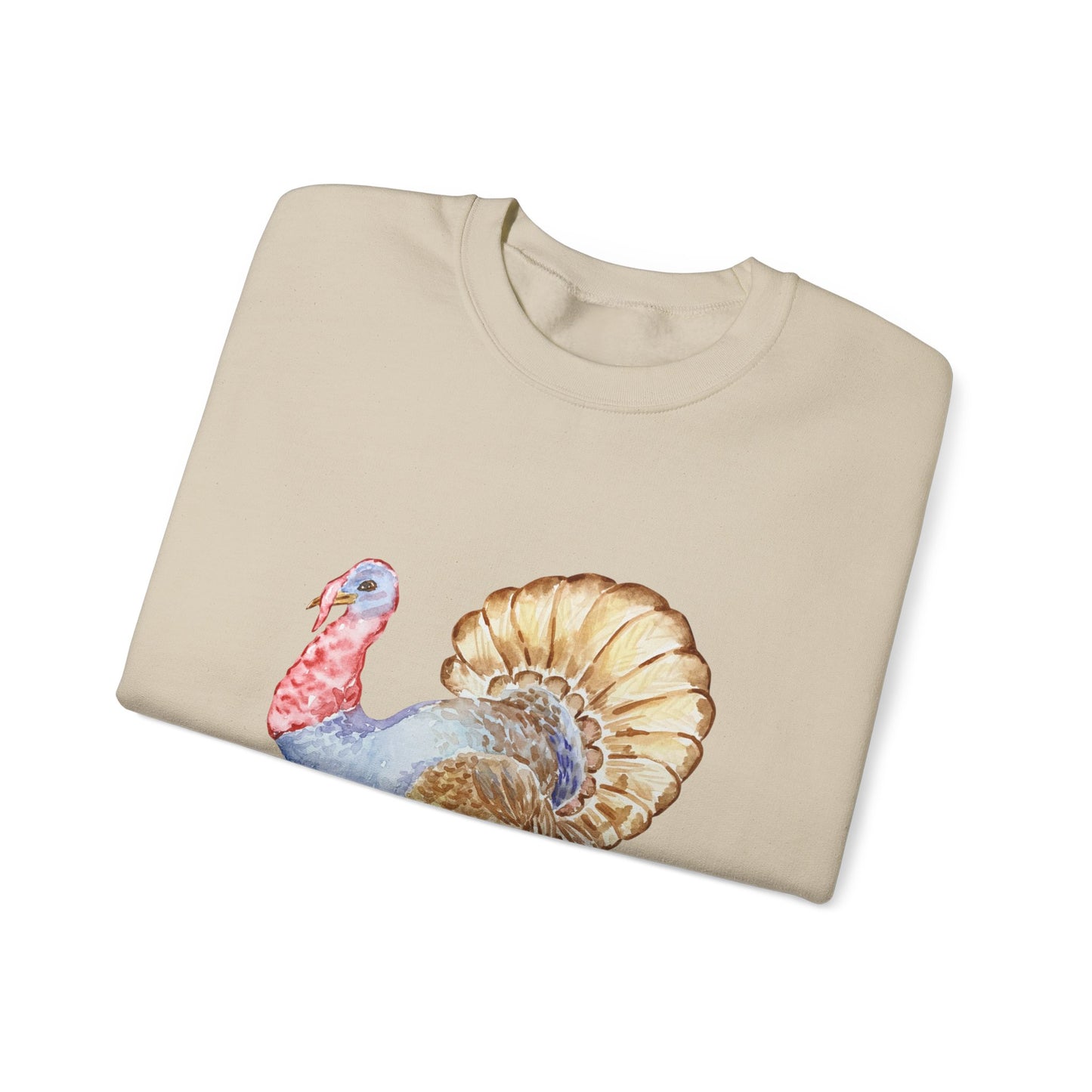 Watercolor Turkey Unisex Heavy Blend™ Crewneck Sweatshirt