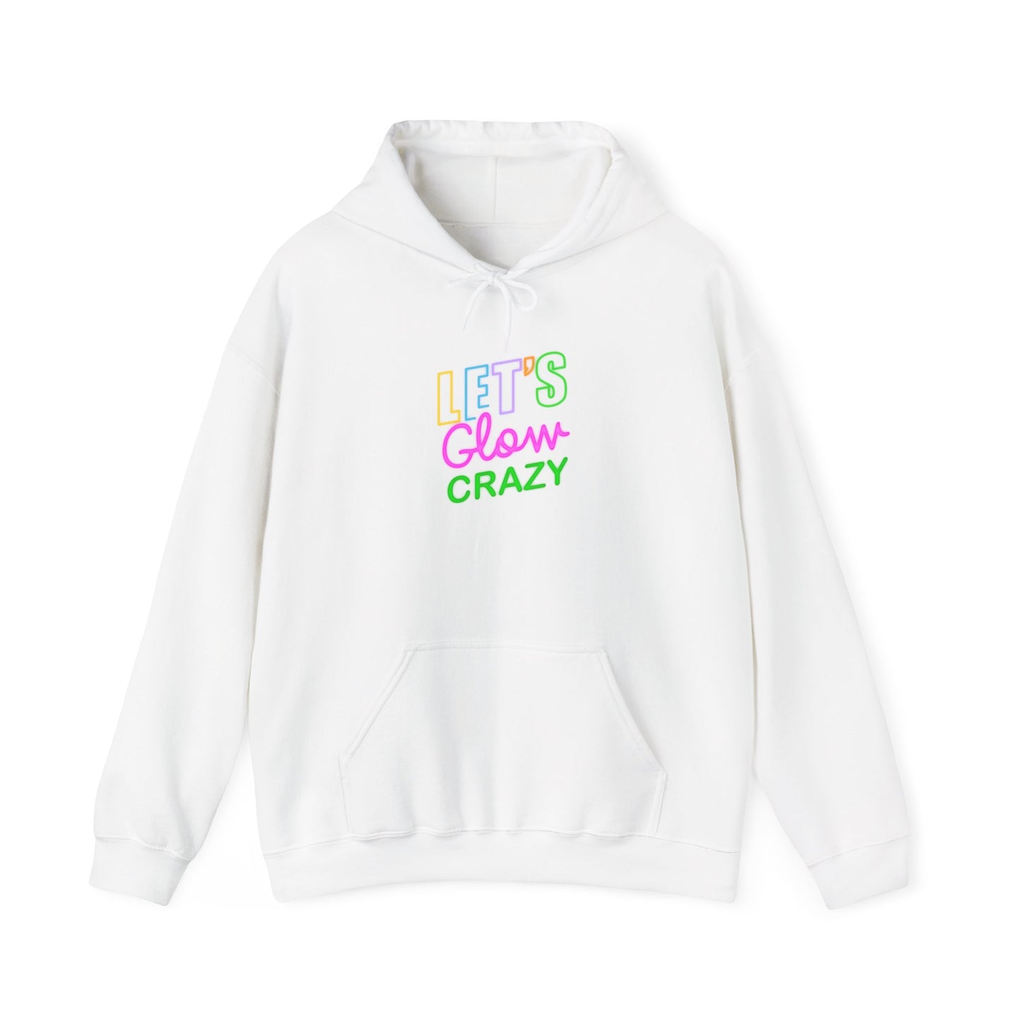 Let’s Glow Crazy Unisex Heavy Blend™ Hooded Sweatshirt