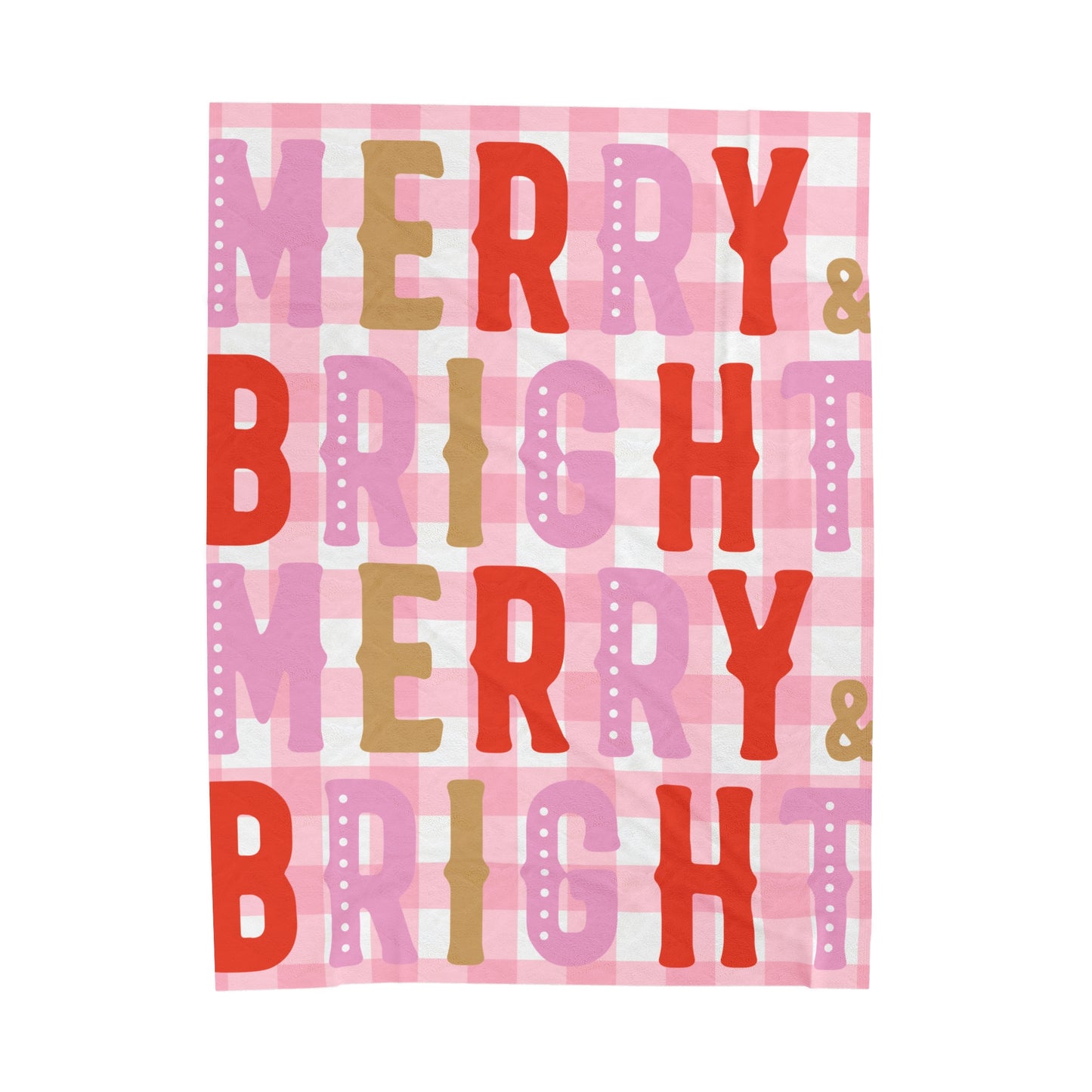 Merry Bright Velveteen Plush Blanket