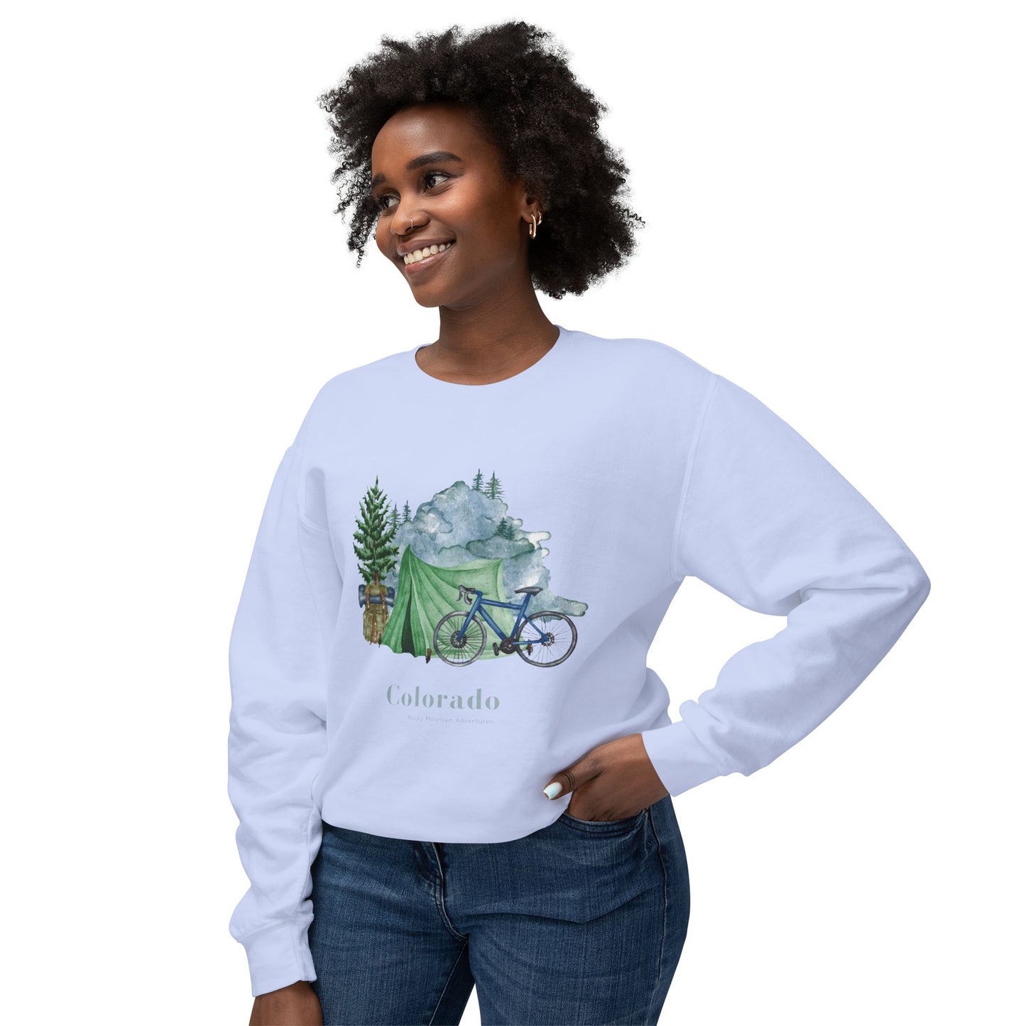 Colorado Camp Unisex Lightweight Crewneck Sweatshirt