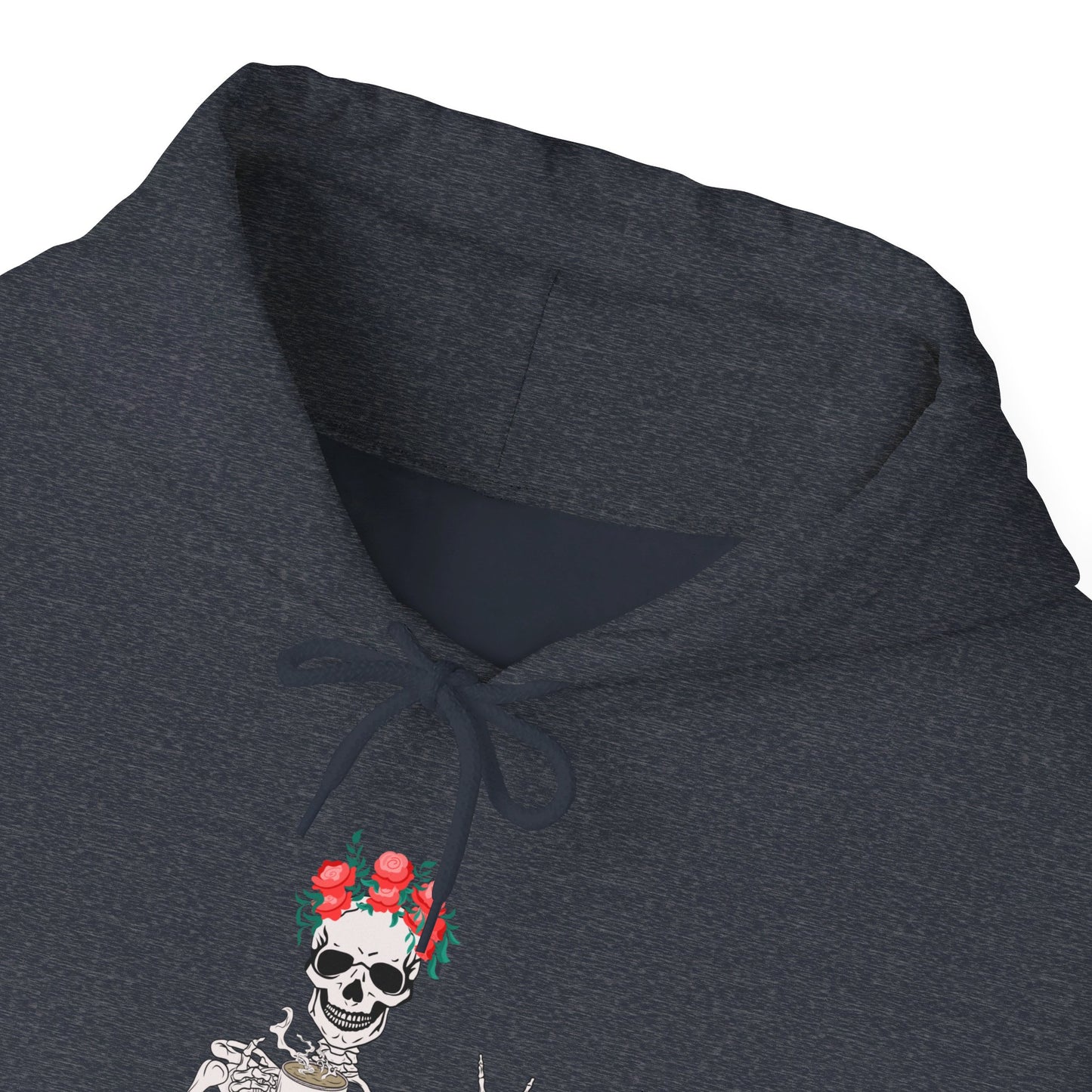 Frida Bones Coffee Unisex Heavy Blend™ Hooded Sweatshirt