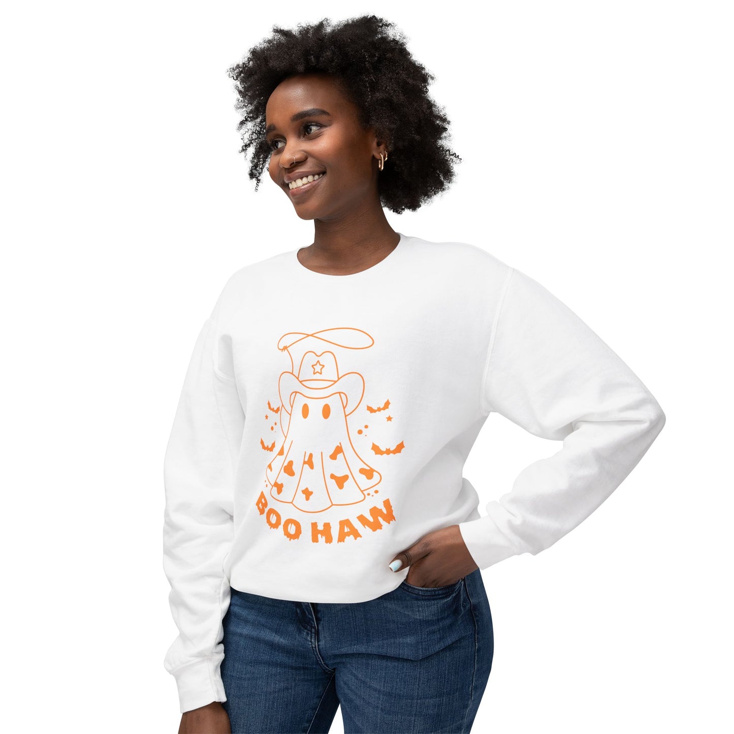 Boo Haw Unisex Lightweight Crewneck Sweatshirt