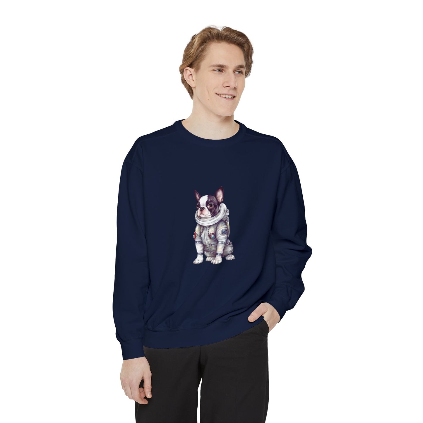 Frenchy Space Unisex Garment-Dyed Sweatshirt