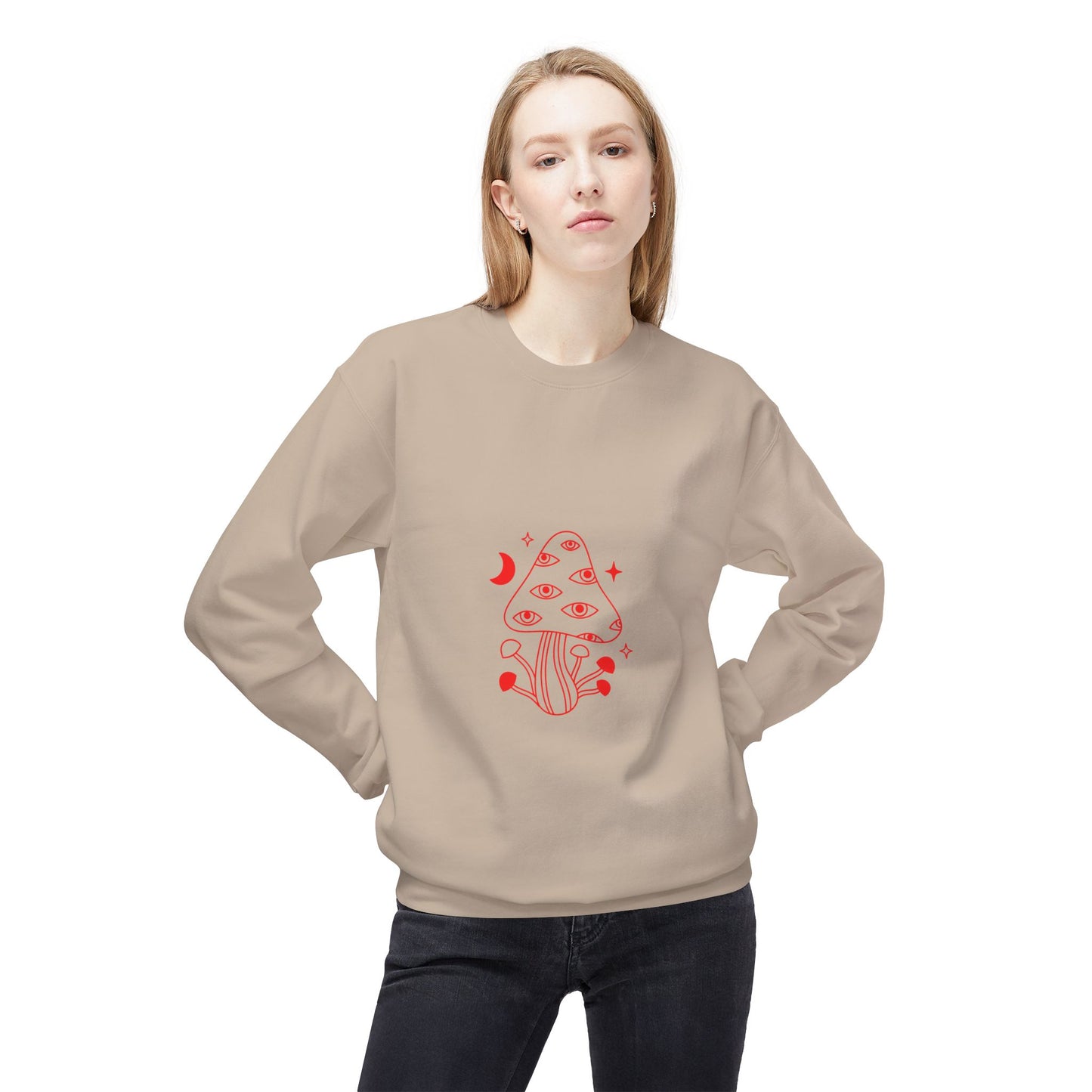 Mushies Unisex Midweight Softstyle Fleece Crewneck Sweatshirt