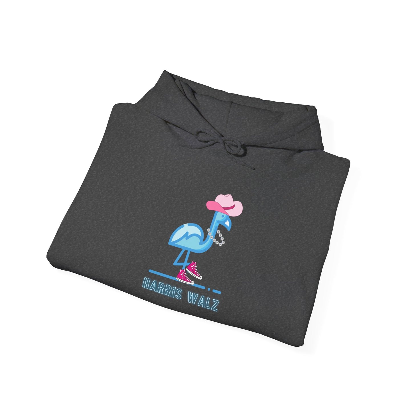 Harris Walz Blue Flamingo Unisex Heavy Blend™ Hooded Sweatshirt