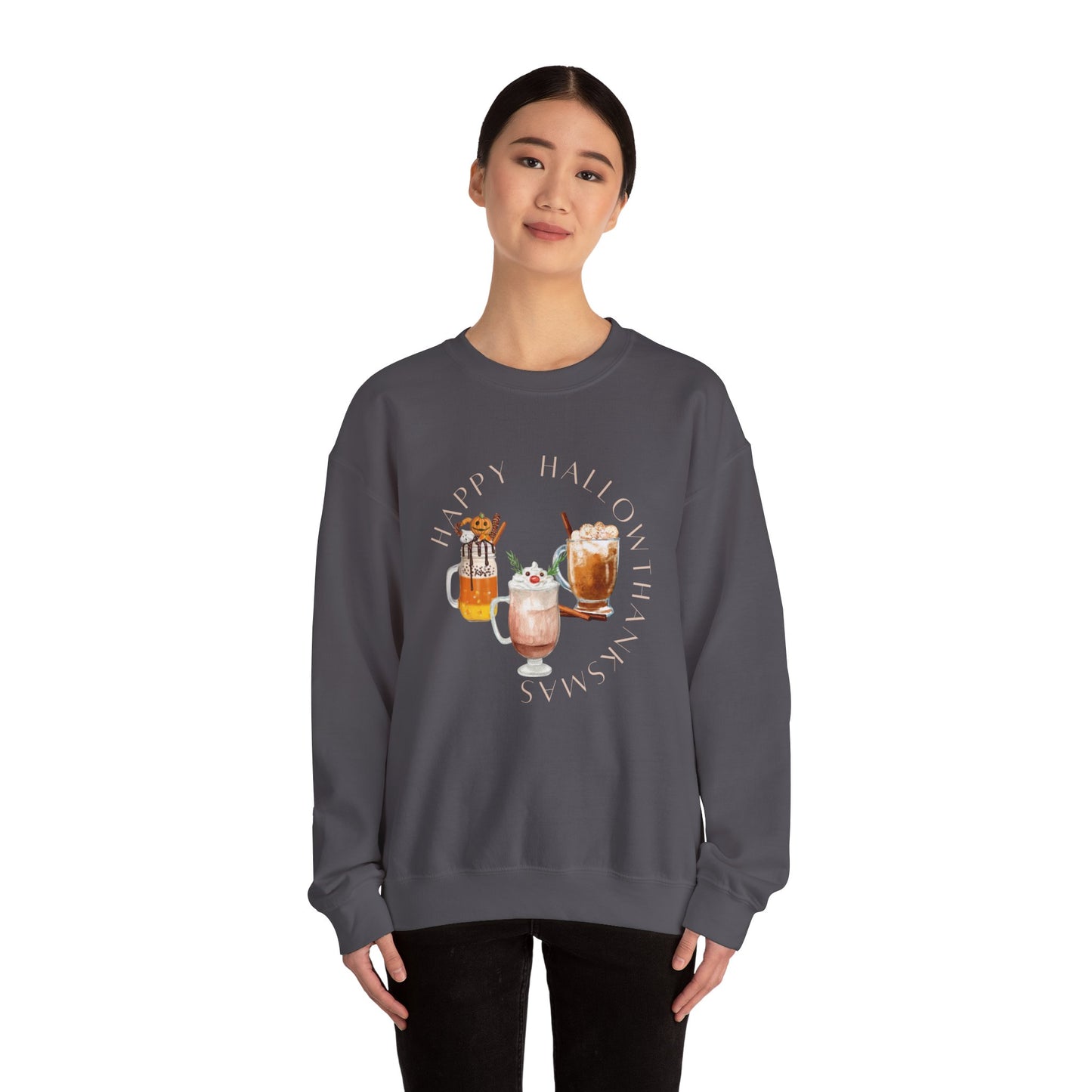 Hallothanksmas Cafe Unisex Heavy Blend™ Crewneck Sweatshirt