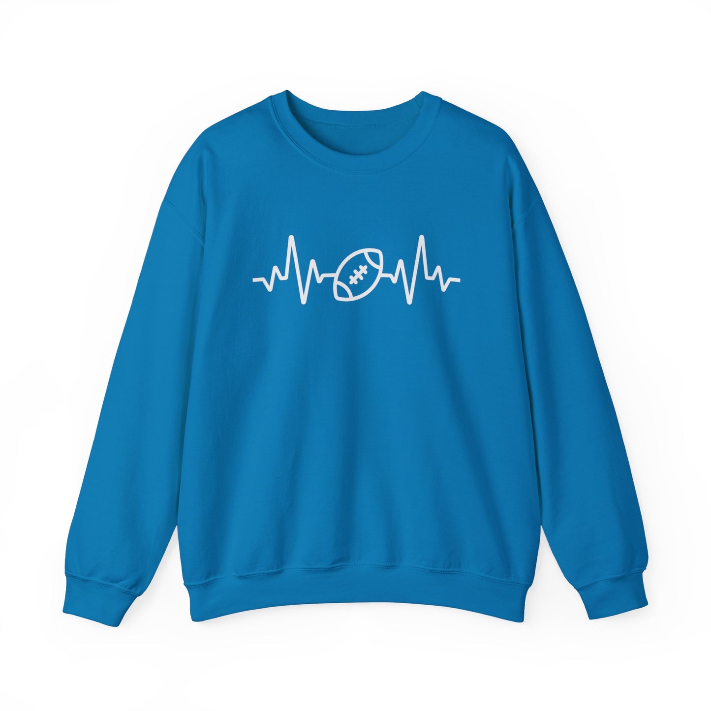 Football Heartbeat Unisex Heavy Blend™ Crewneck Sweatshirt