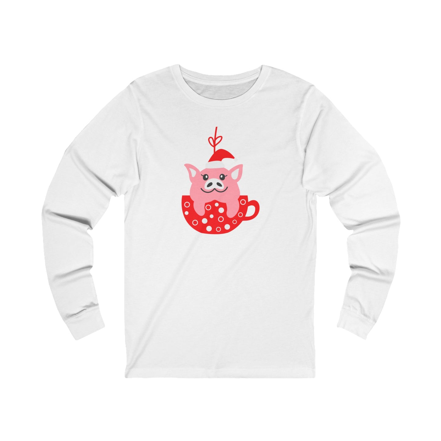 Piggy Cup Unisex Jersey Long Sleeve Tee