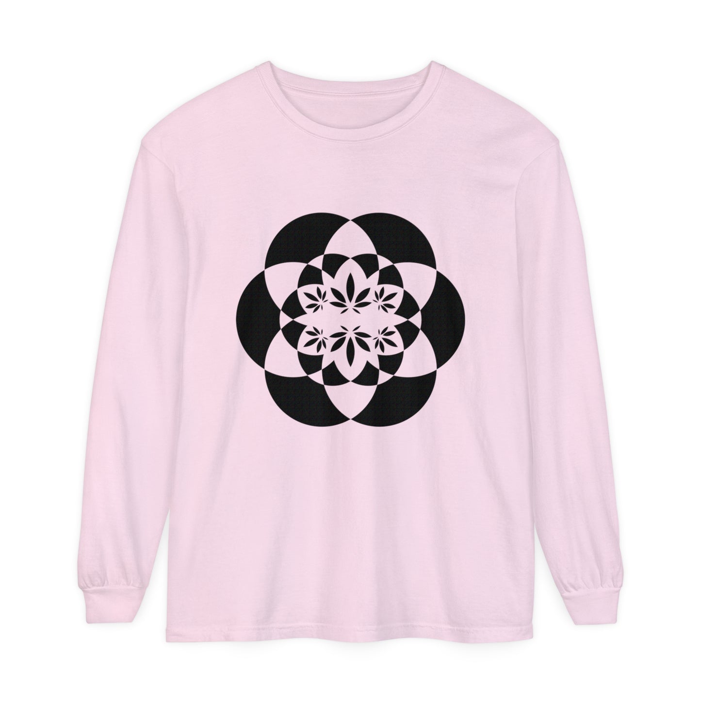 Flower for Life Unisex Garment-dyed Long Sleeve T-Shirt