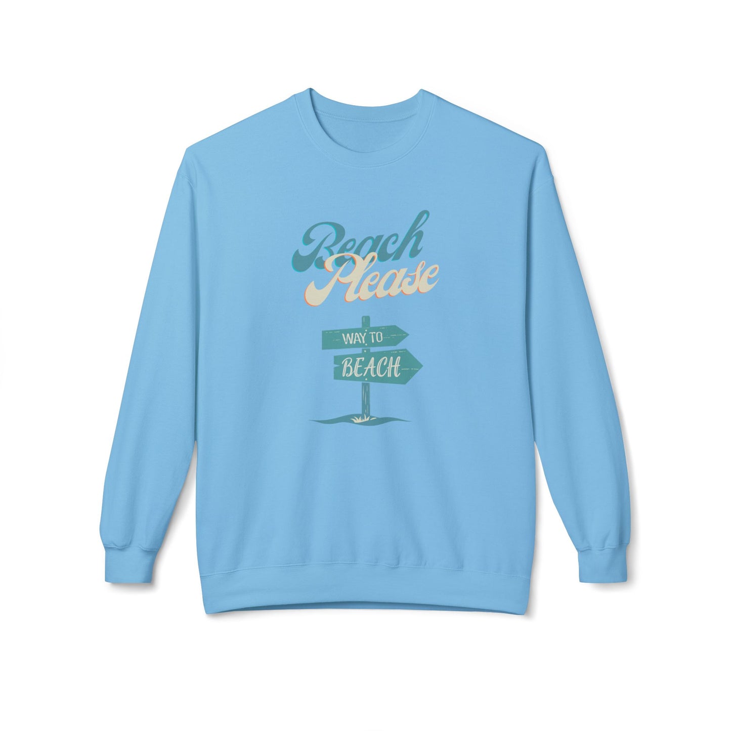 Beach Please II Unisex Midweight Softstyle Fleece Crewneck Sweatshirt