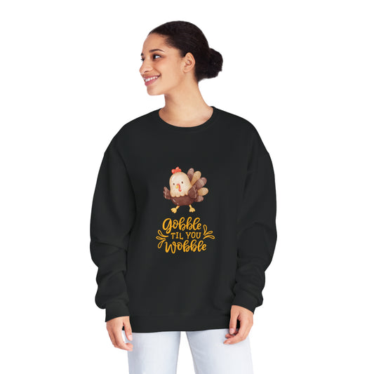 Watercolor Gobble Unisex NuBlend® Crewneck Sweatshirt