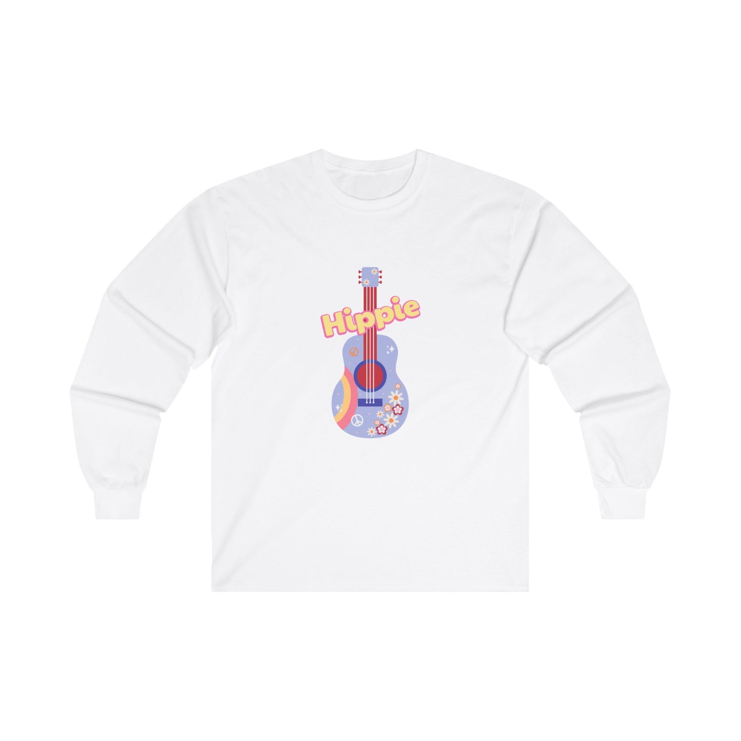 Hippie Guitar Unisex Ultra Cotton Long Sleeve Tee