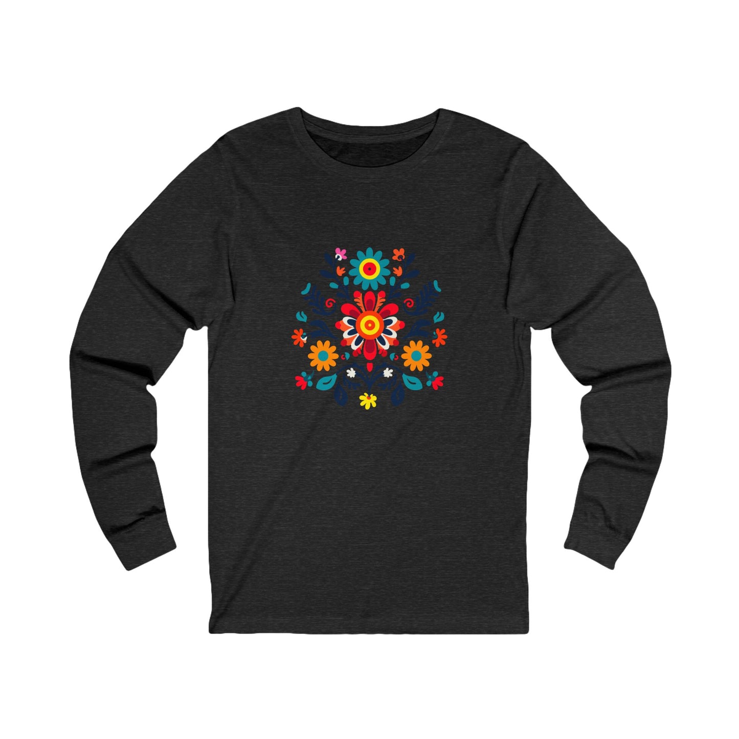 Colorful TexMex Floral Unisex Jersey Long Sleeve Tee