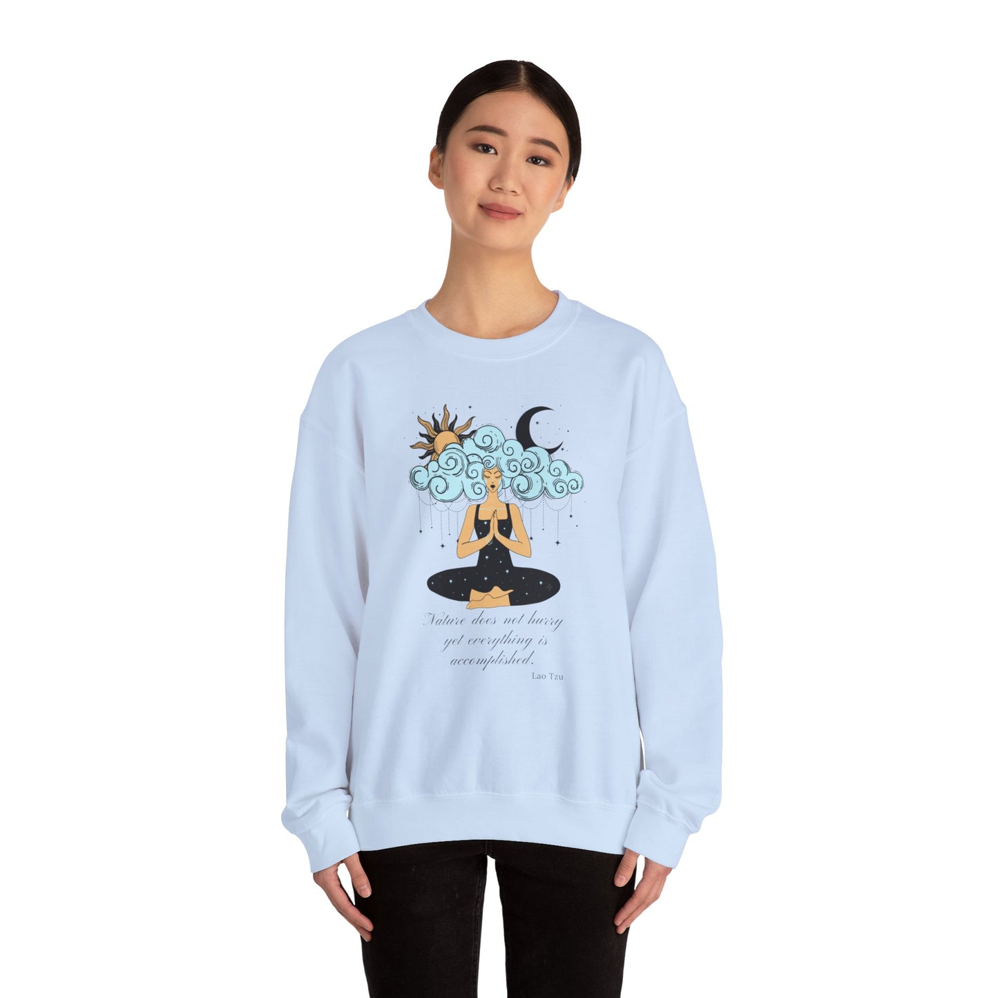 Nature Does Not Hurry Unisex Heavy Blend™ Crewneck Sweatshirt