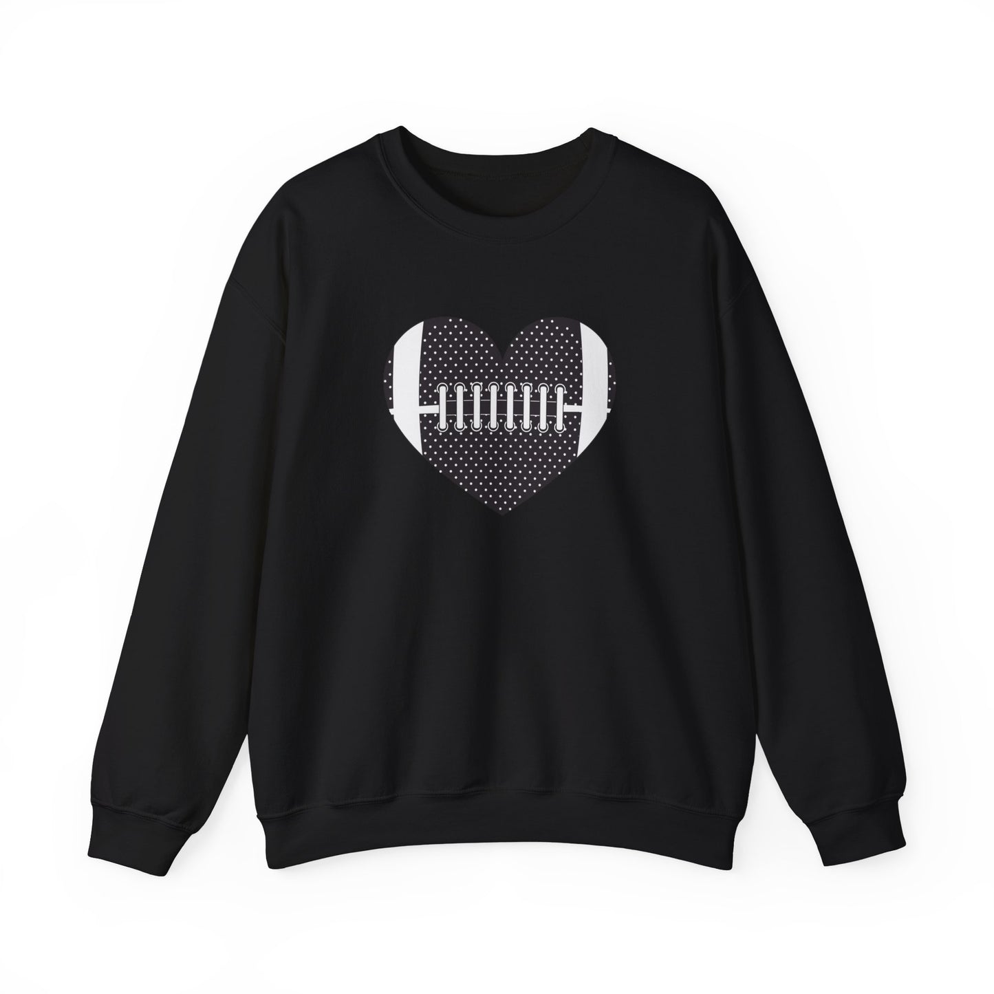 Football Heart Unisex Heavy Blend™ Crewneck Sweatshirt