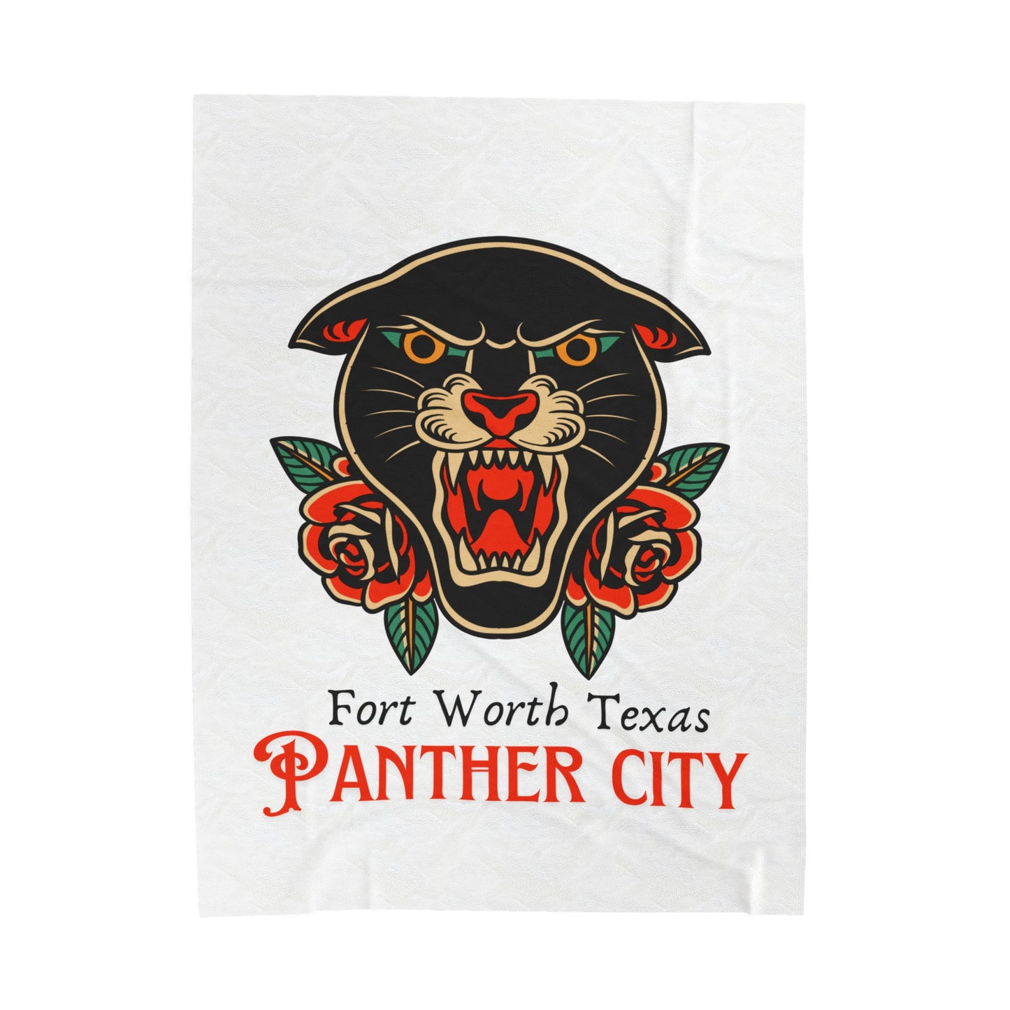 Panther City Velveteen Plush Blanket