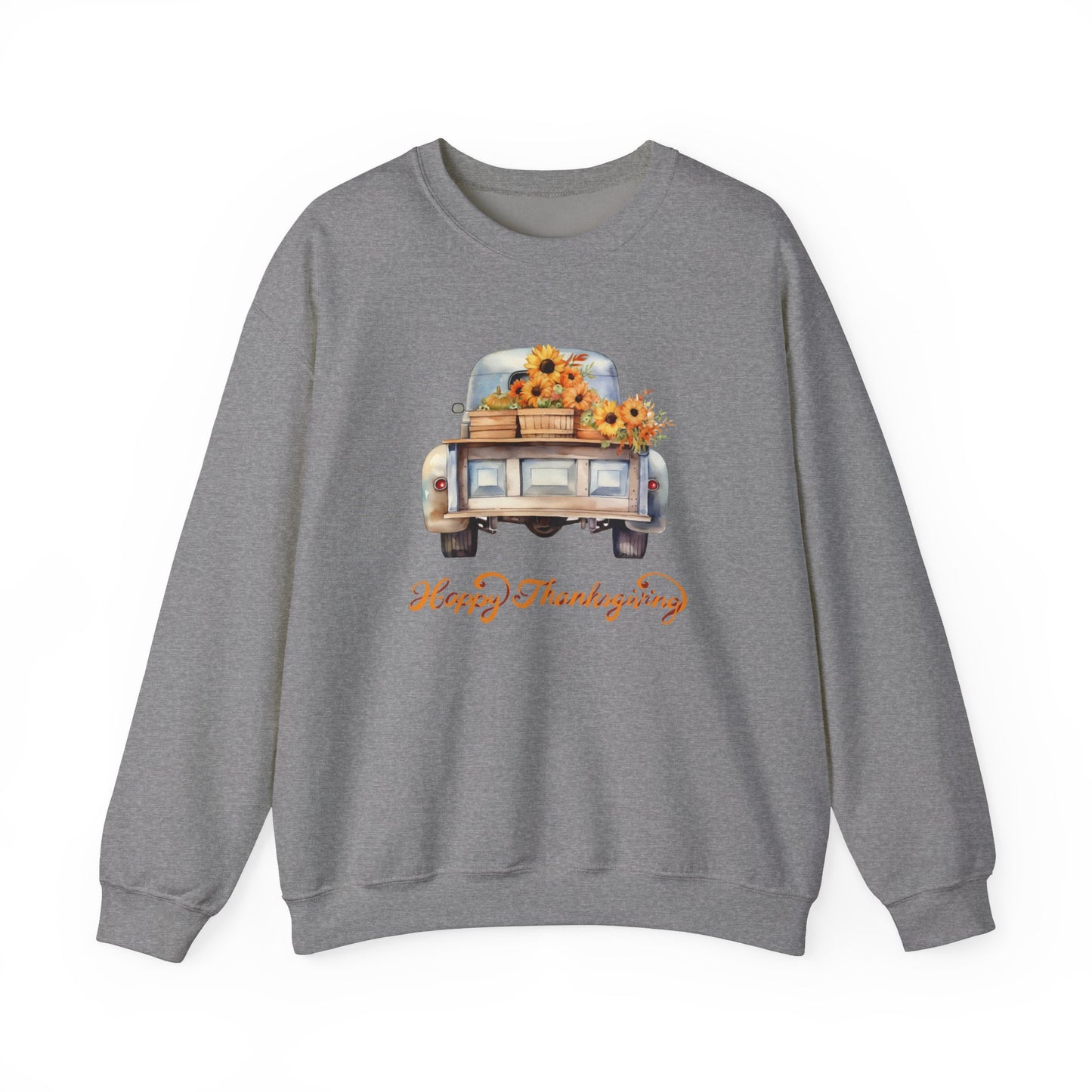 Vintage Truck Thanksgiving Unisex Heavy Blend™ Crewneck Sweatshirt