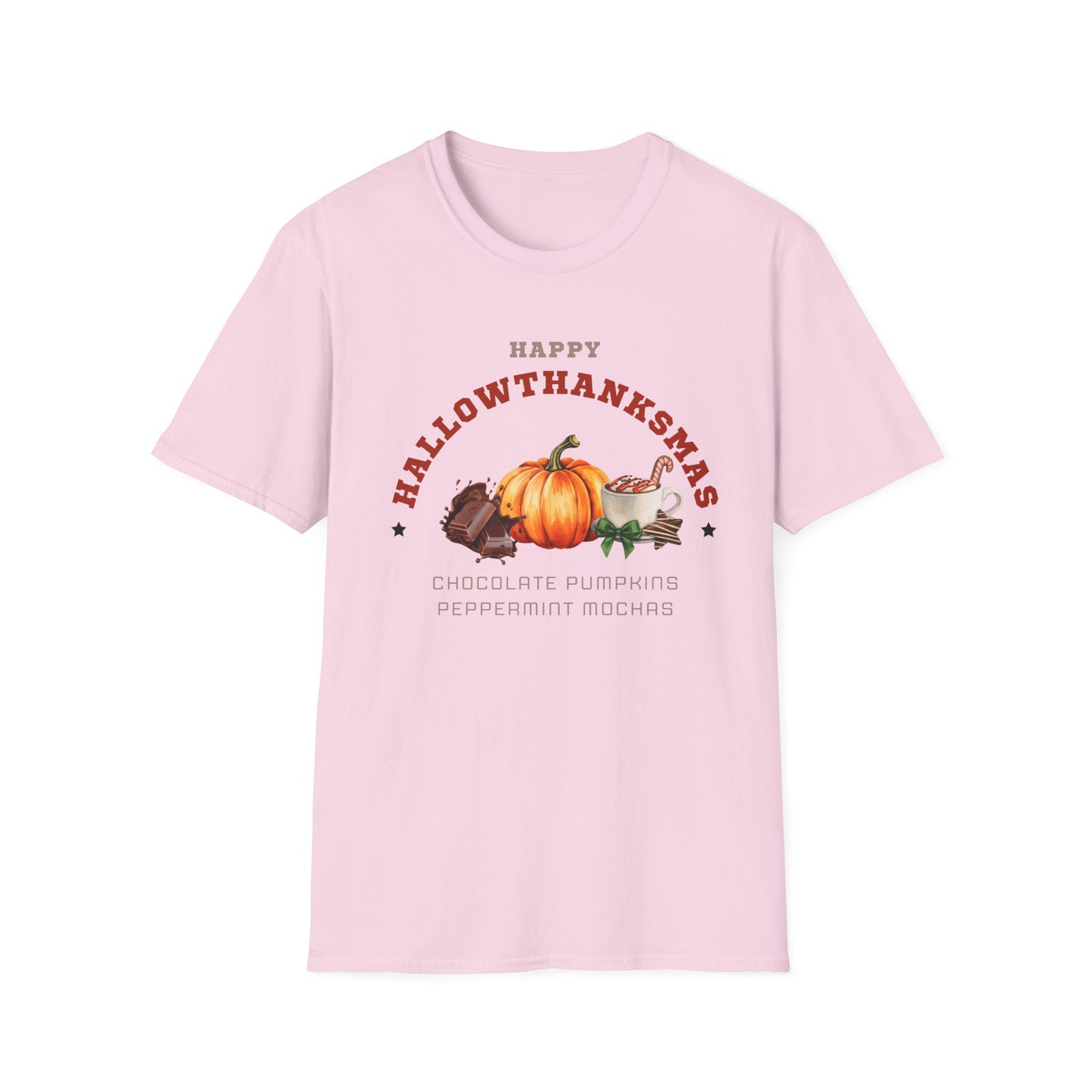 Happy Hallowthanksmas II Unisex Softstyle T-Shirt