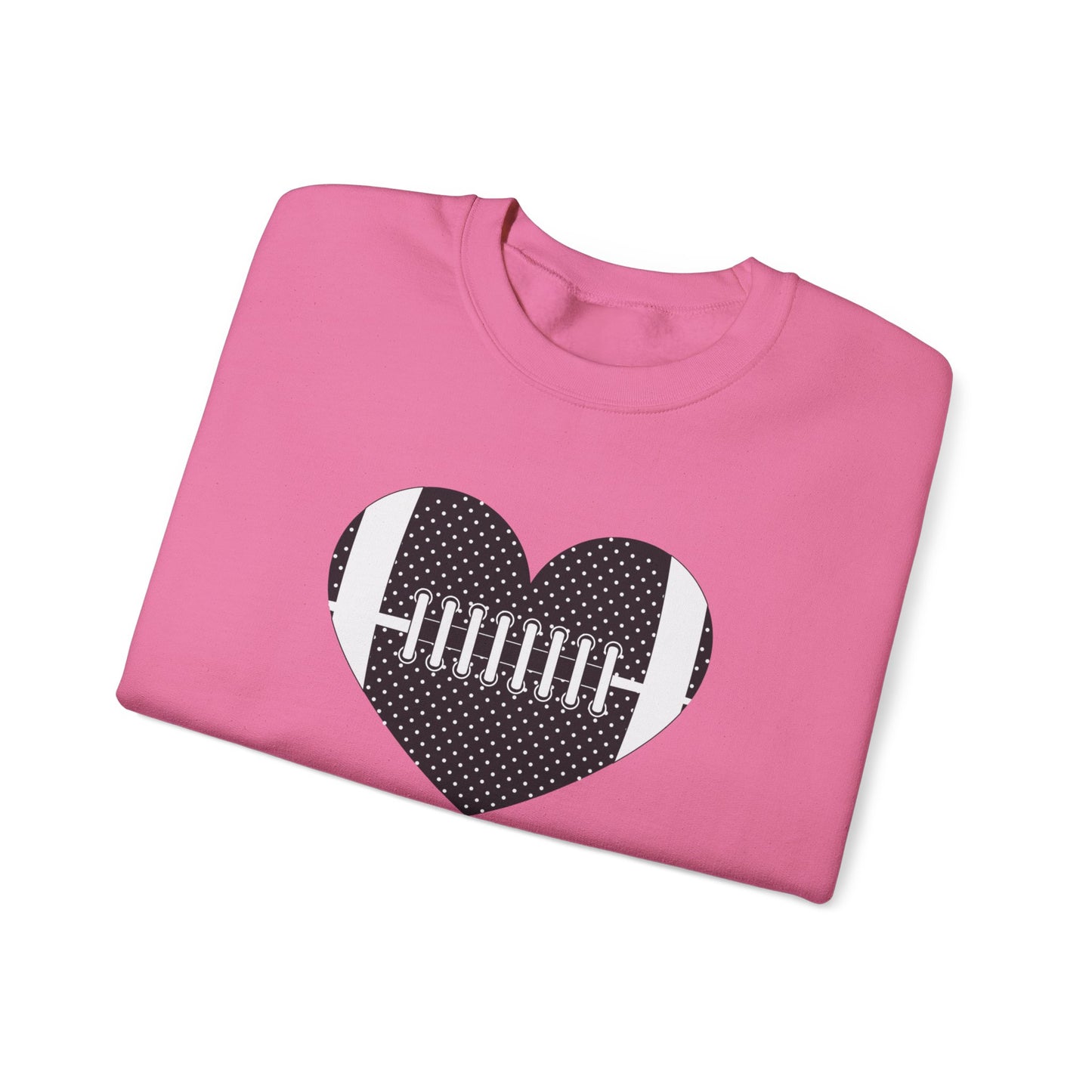 Football Heart Unisex Heavy Blend™ Crewneck Sweatshirt