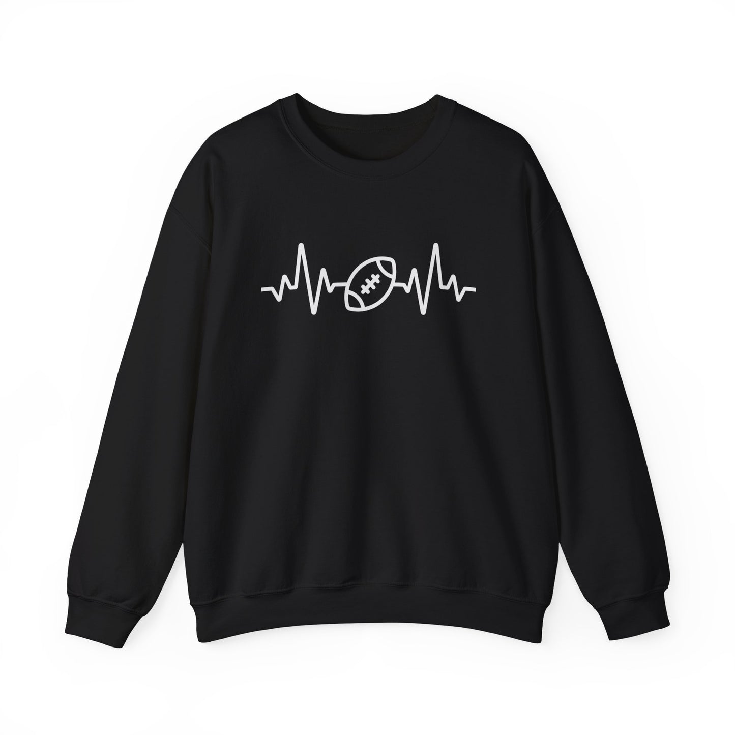 Football Heartbeat Unisex Heavy Blend™ Crewneck Sweatshirt