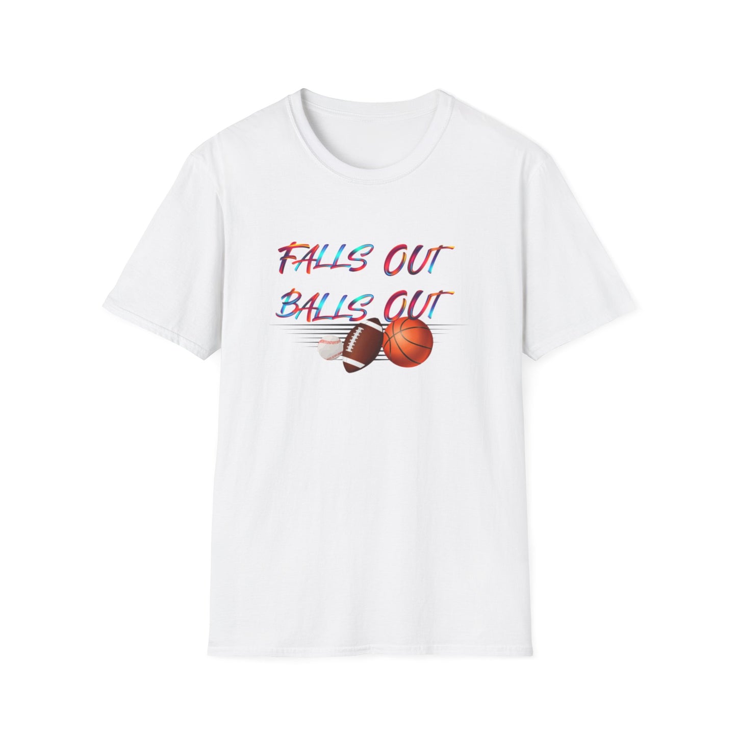 FALLS OUT BALLS OUT II Unisex Softstyle T-Shirt