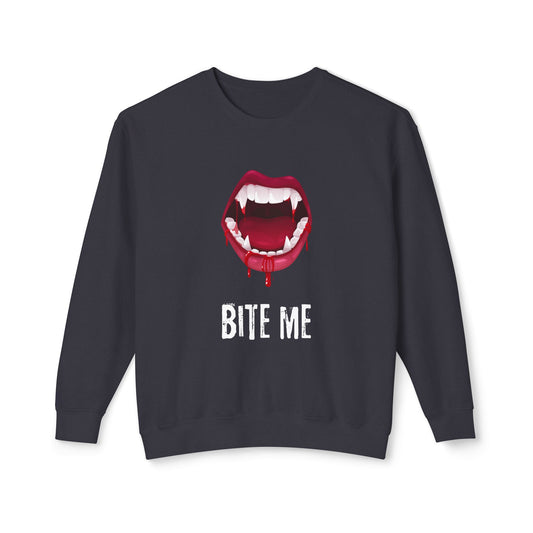 Bite Me Unisex Lightweight Crewneck Sweatshirt