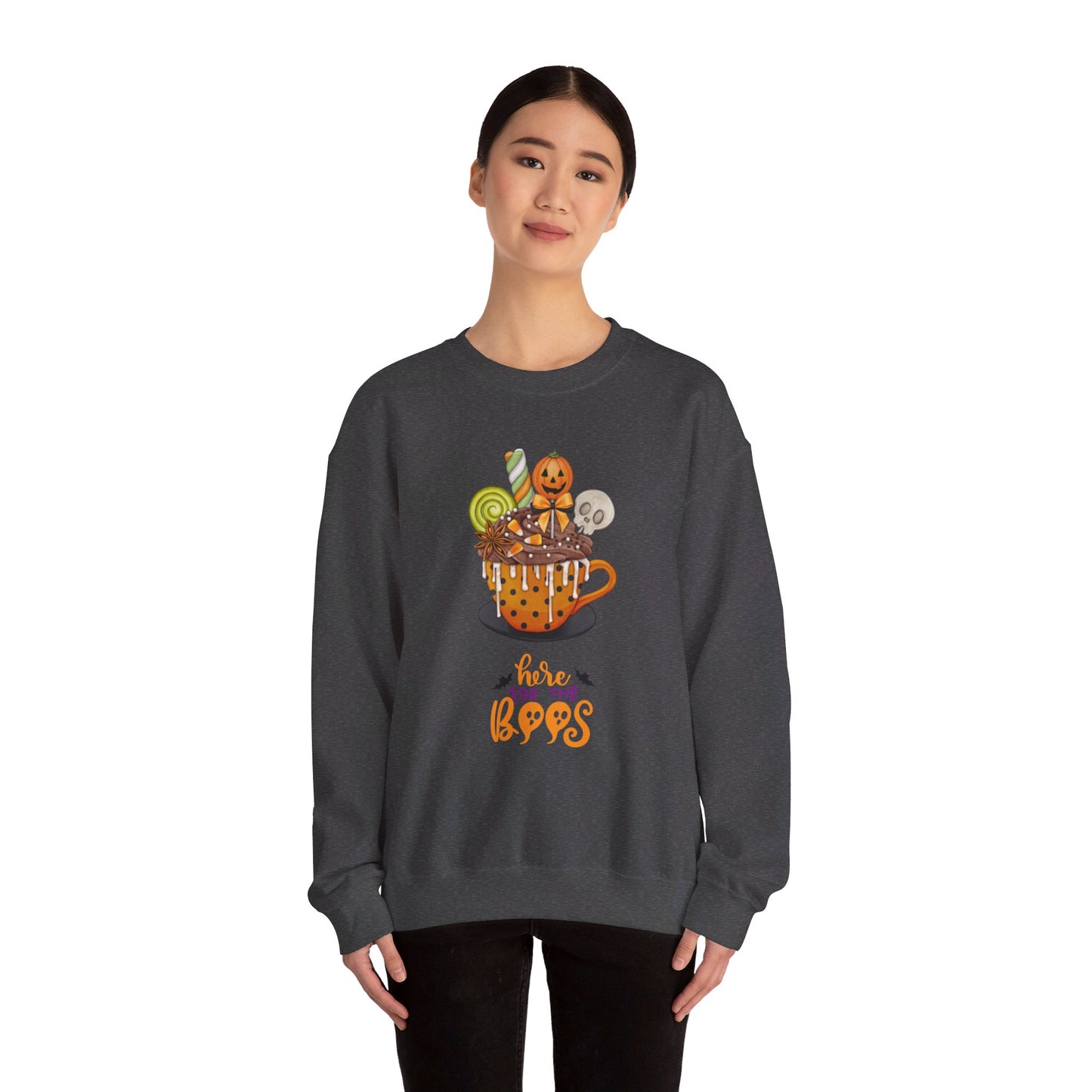 Here for the Boos Unisex Heavy Blend™ Crewneck Sweatshirt