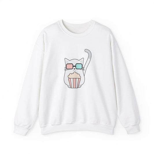 Movie Cat Unisex Heavy Blend™ Crewneck Sweatshirt