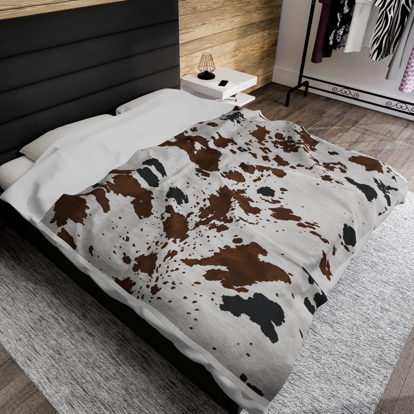 Cowhide Velveteen Plush Blanket