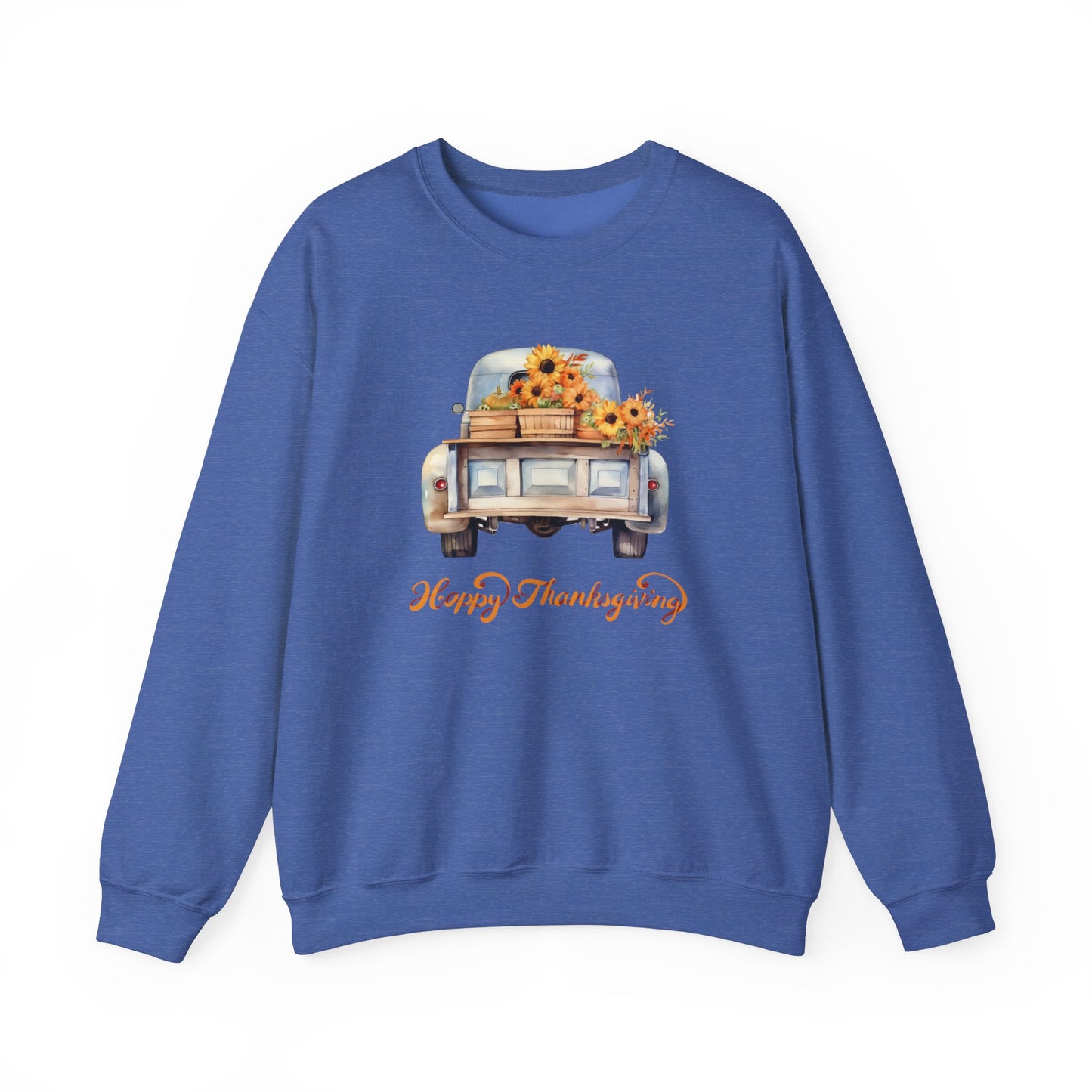 Vintage Truck Thanksgiving Unisex Heavy Blend™ Crewneck Sweatshirt