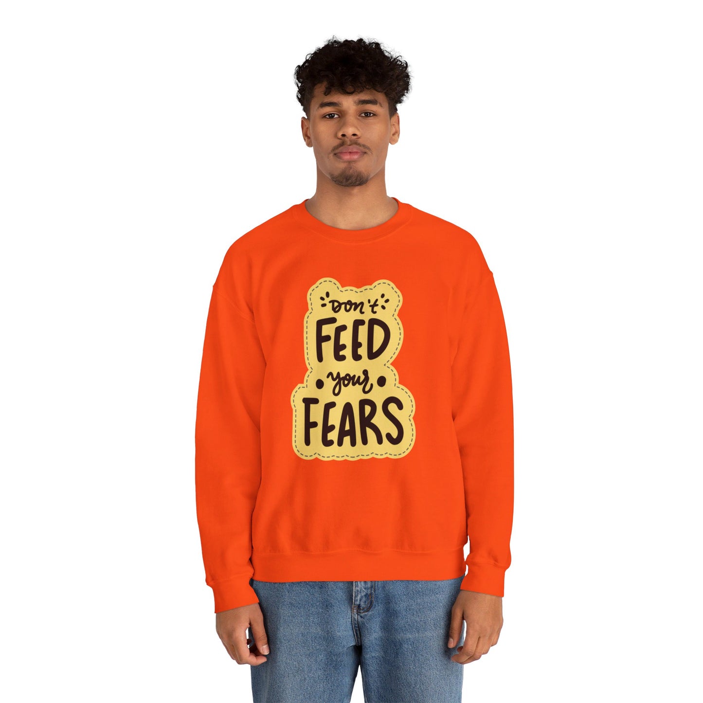 Don’t Feed Fears Unisex Heavy Blend™ Crewneck Sweatshirt