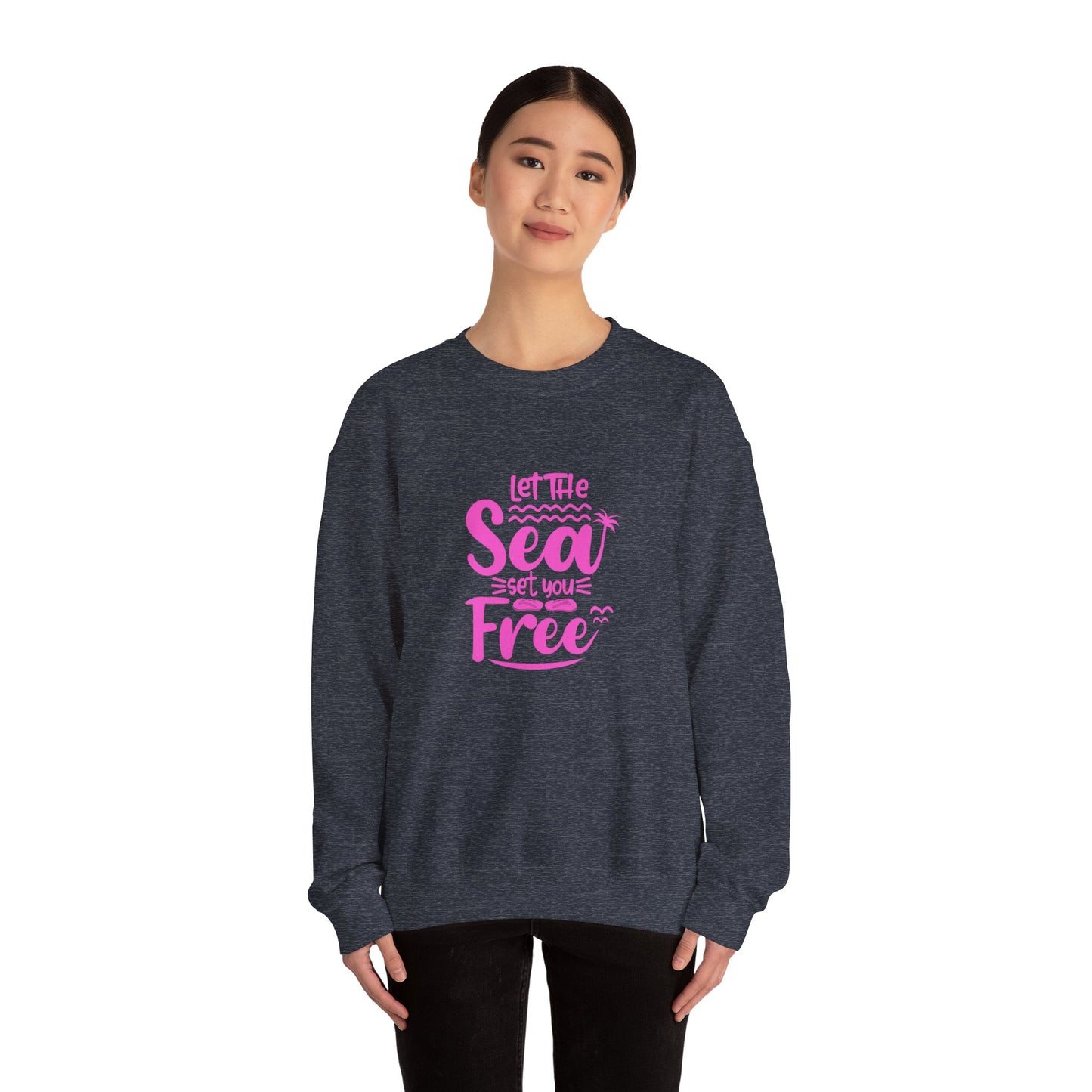 Let the Sea Set You Free Unisex Heavy Blend™ Crewneck Sweatshirt