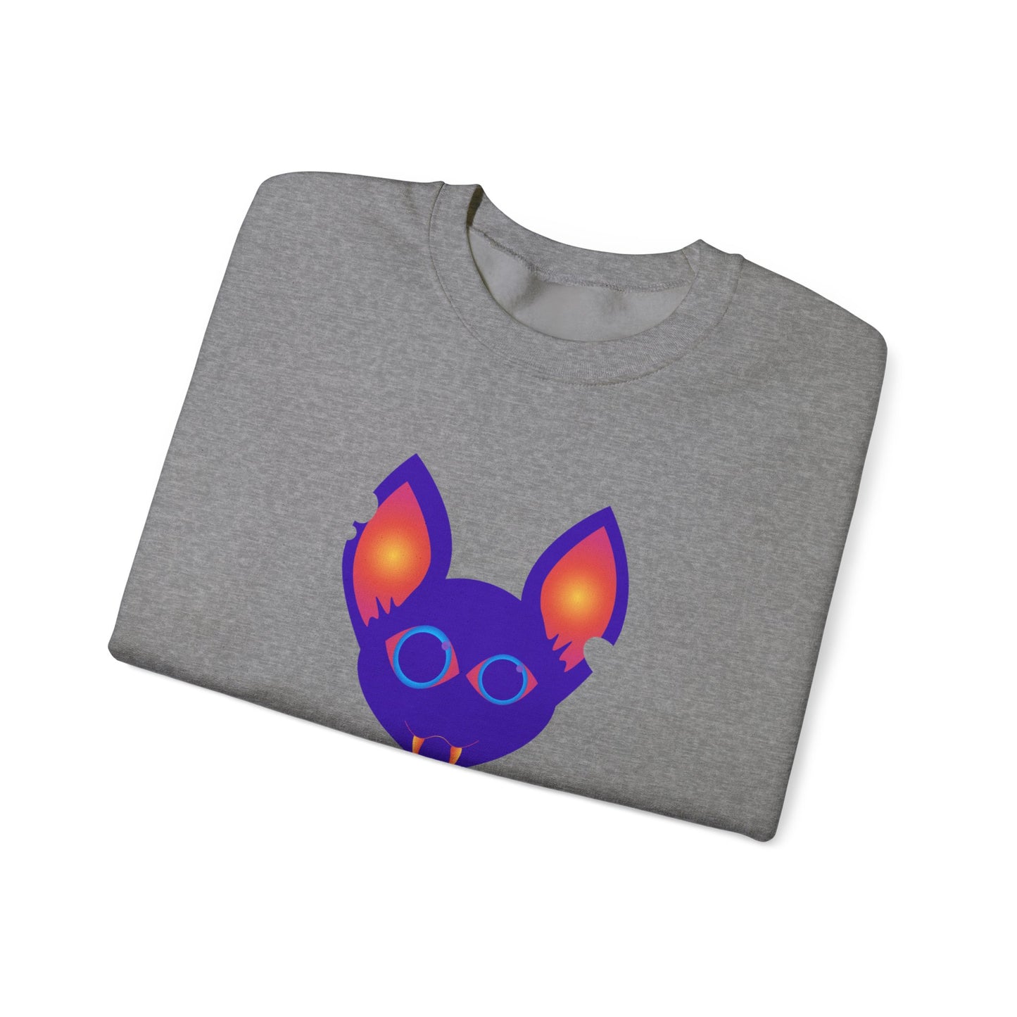 Purple Kitty Unisex Heavy Blend™ Crewneck Sweatshirt