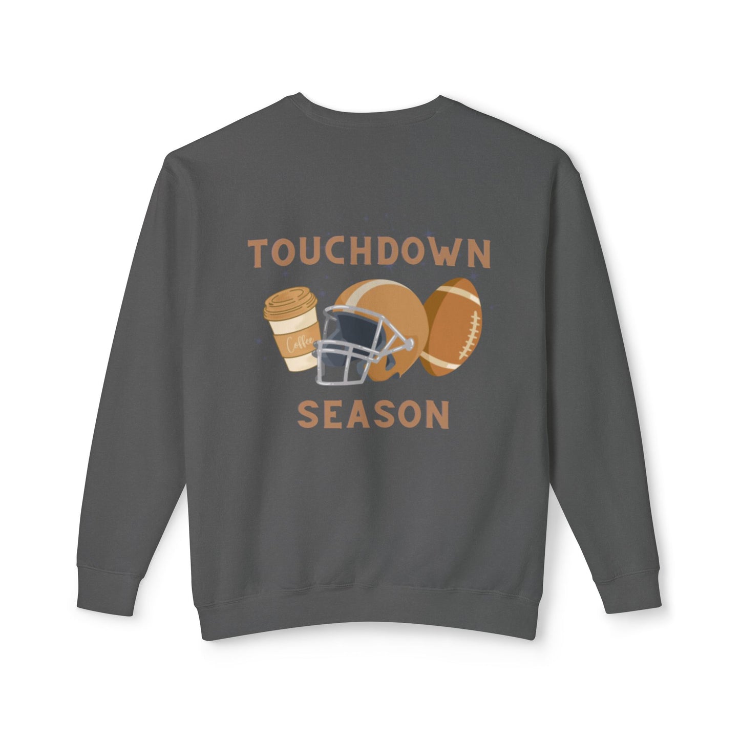 Touchdown Season Football Unisex Lightweight Crewneck Sweatshirt