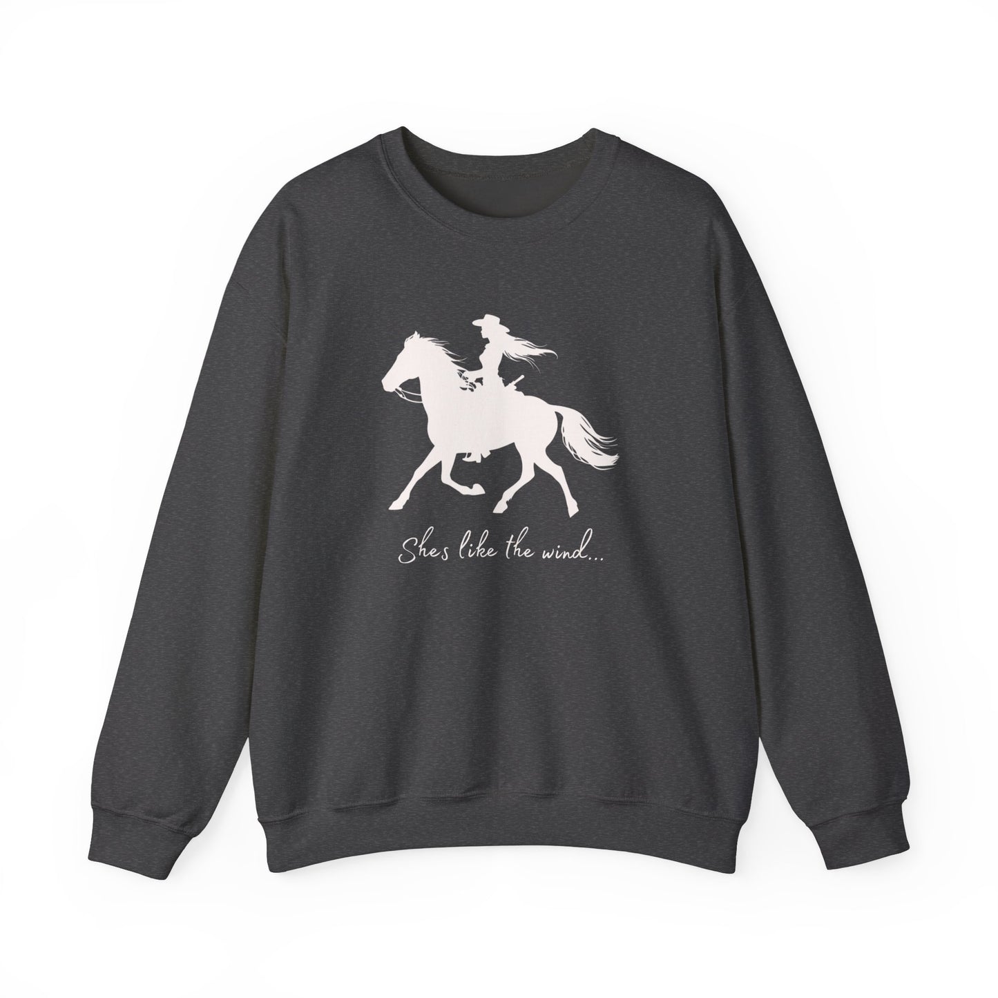 She’s Like the Wind Unisex Heavy Blend™ Crewneck Sweatshirt