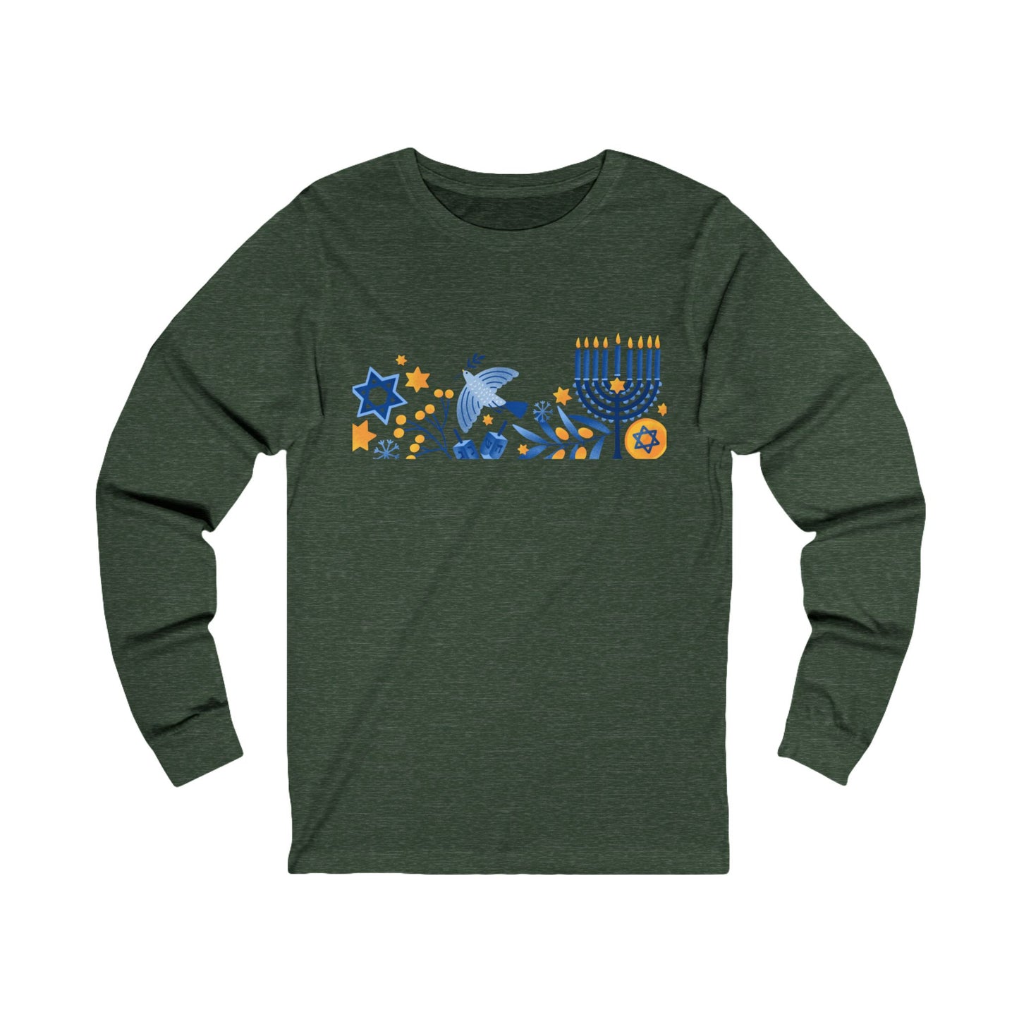 Celebrate Hanukkah Unisex Jersey Long Sleeve Tee