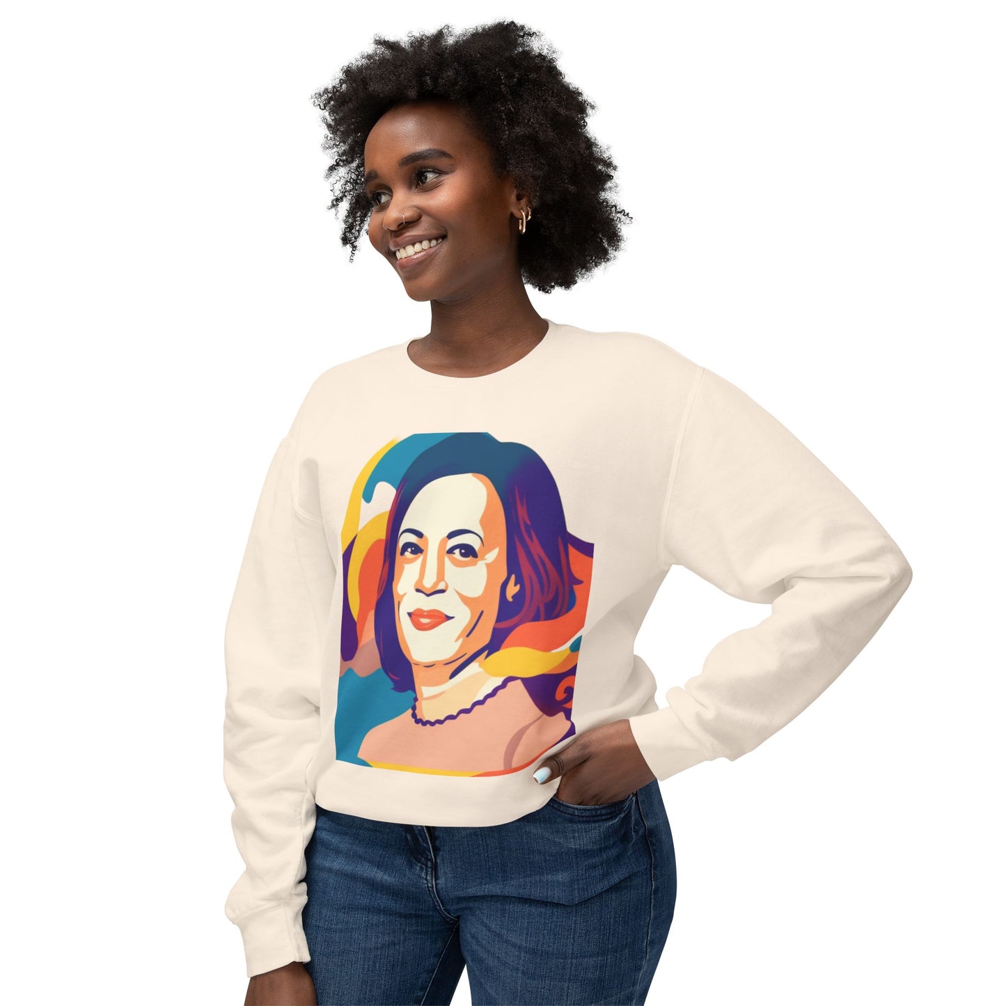 Kamala Unisex Lightweight Crewneck Sweatshirt