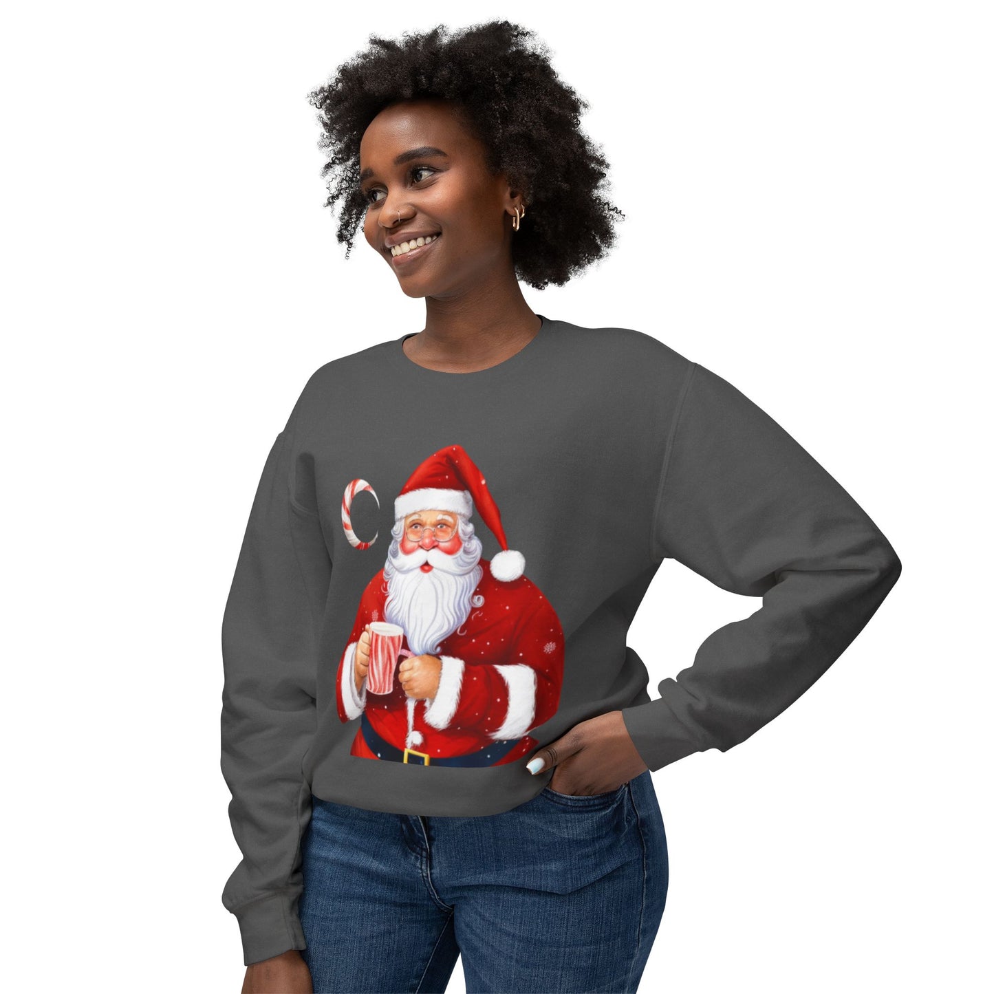 Vintage Santa Unisex Lightweight Crewneck Sweatshirt