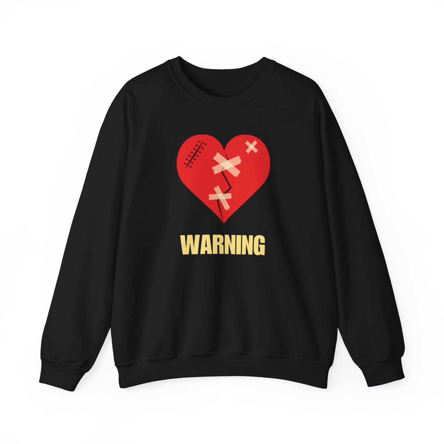 Warning Heartbreak Unisex Heavy Blend™ Crewneck Sweatshirt