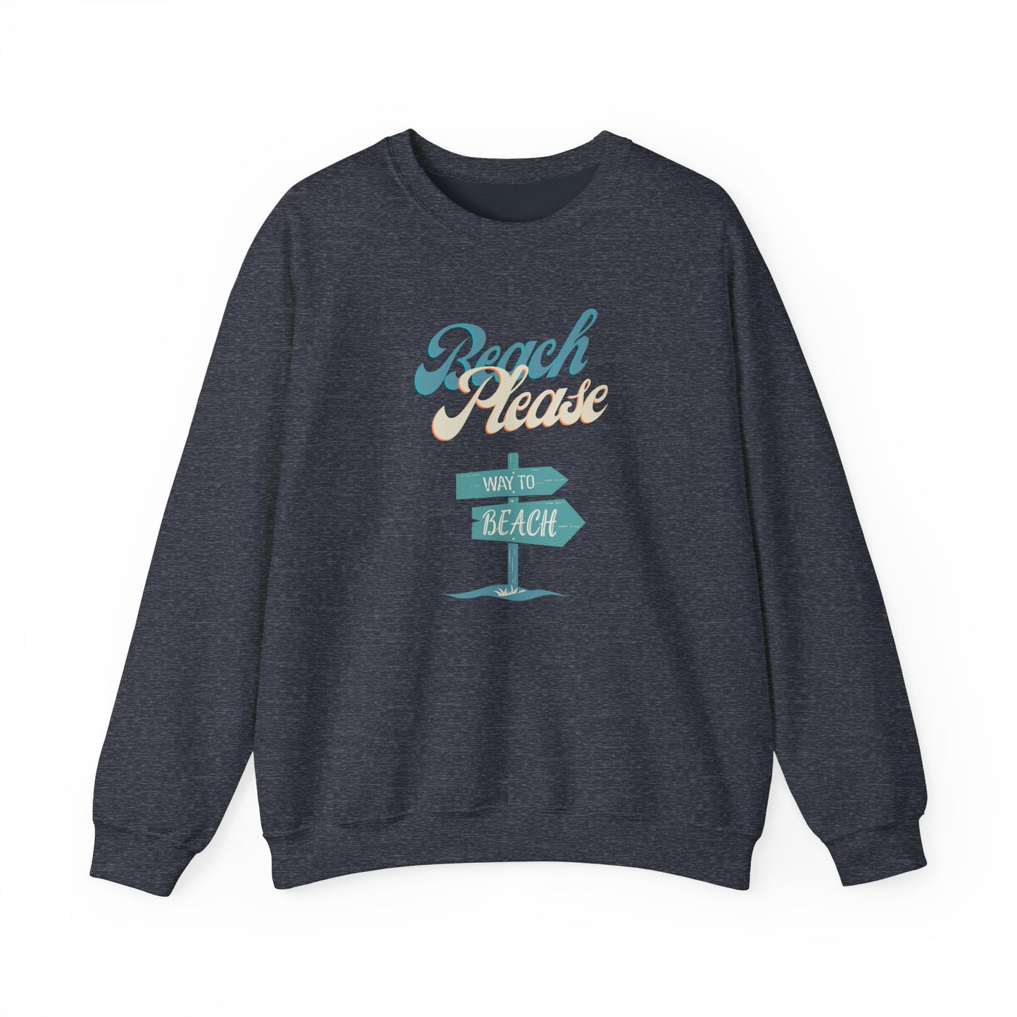 Beach Please Unisex Heavy Blend™ Crewneck Sweatshirt