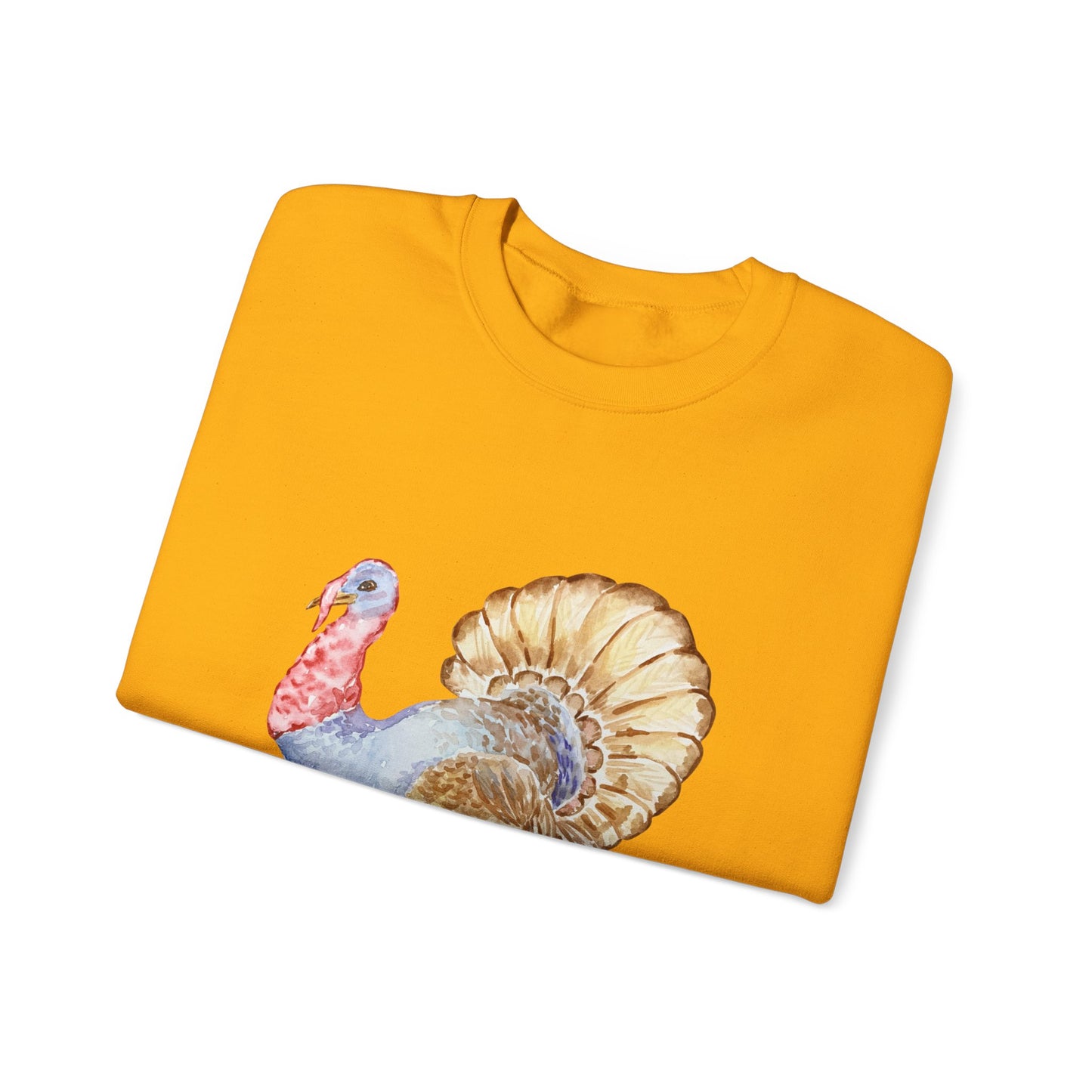 Watercolor Turkey Unisex Heavy Blend™ Crewneck Sweatshirt