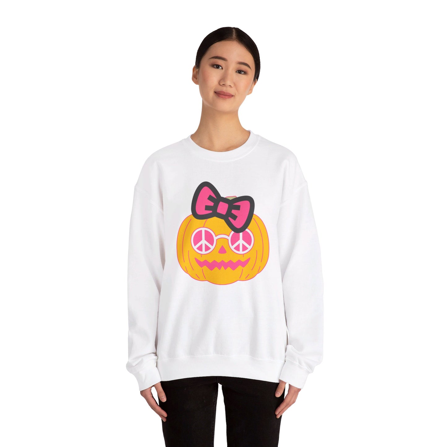 Peace Pumpkin Unisex Heavy Blend™ Crewneck Sweatshirt