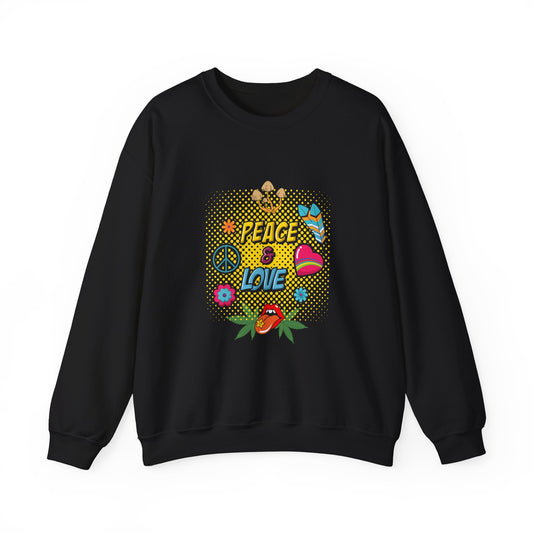 Peace & Love Unisex Heavy Blend™ Crewneck Sweatshirt