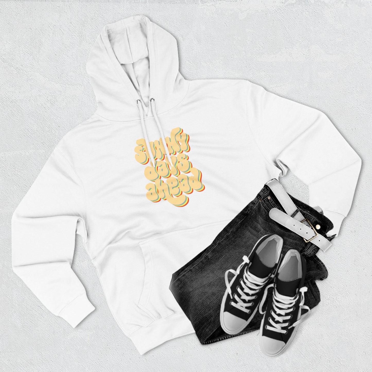 Sunny Days Three-Panel Fleece Hoodie