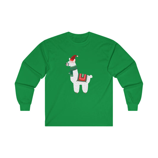 Llama Claus Unisex Ultra Cotton Long Sleeve Tee