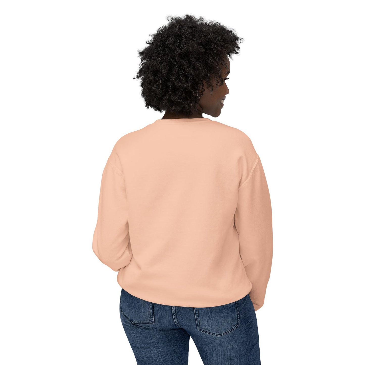 Pastel Peonies Unisex Lightweight Crewneck Sweatshirt