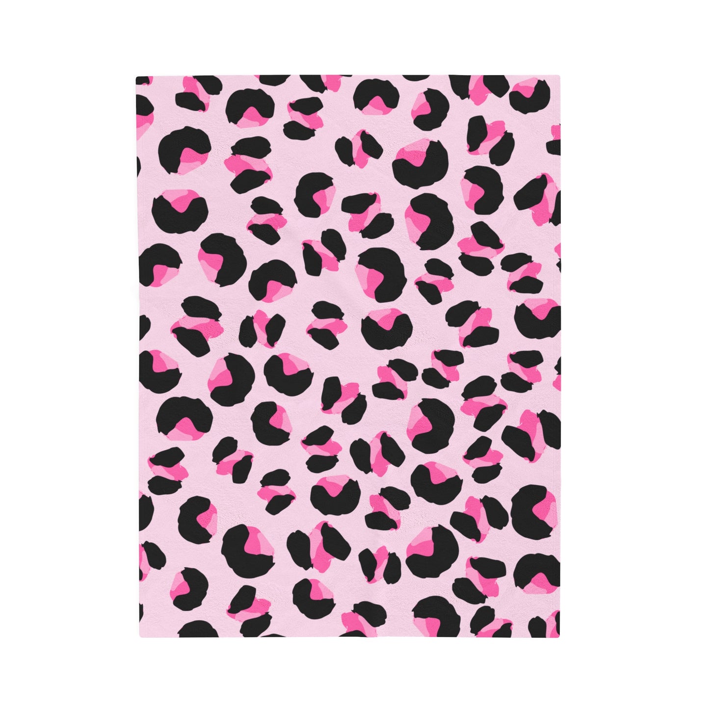 Pink Leopard Velveteen Plush Blanket